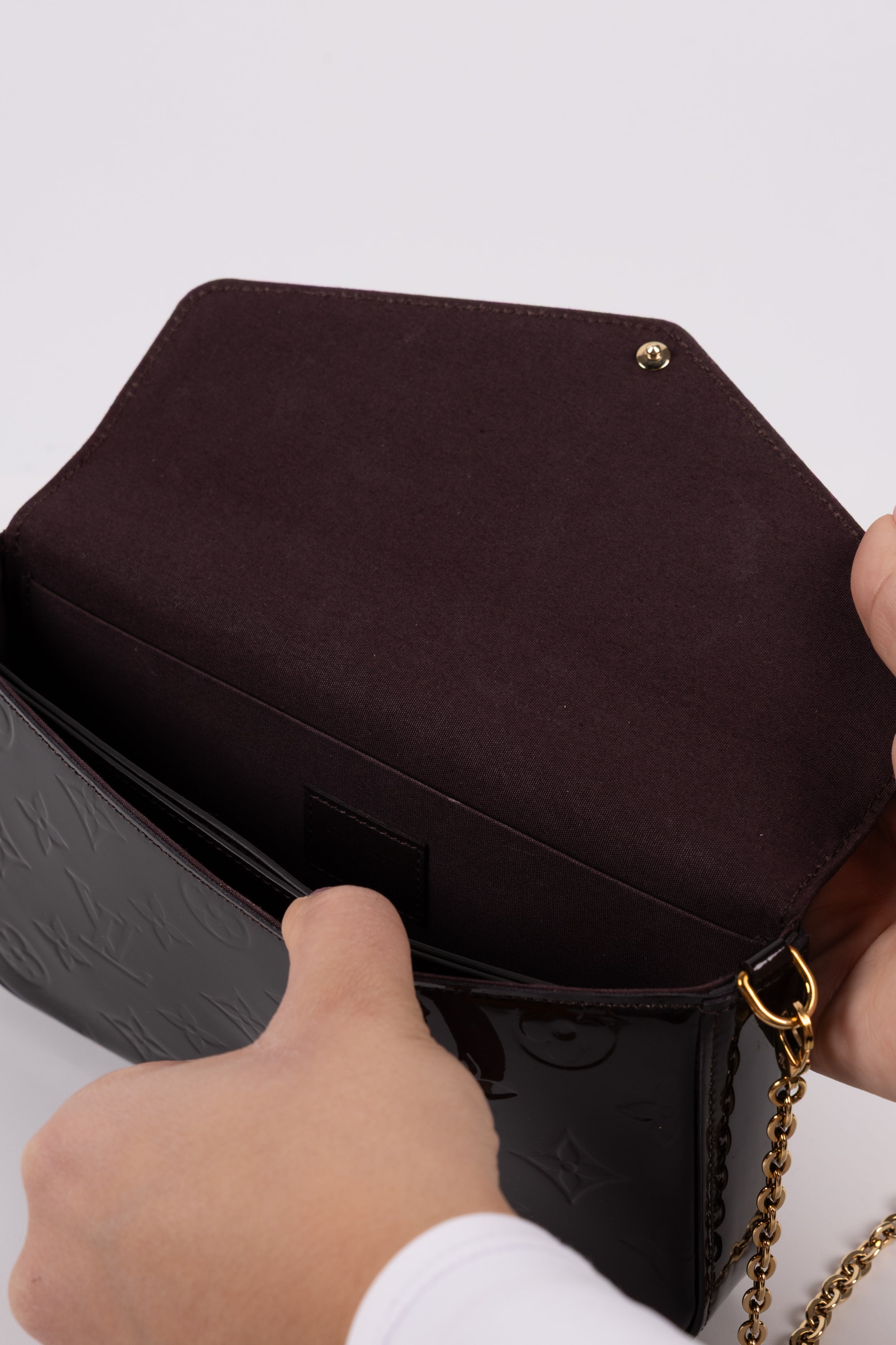 Louis Vuitton Felicie Vernice Wine