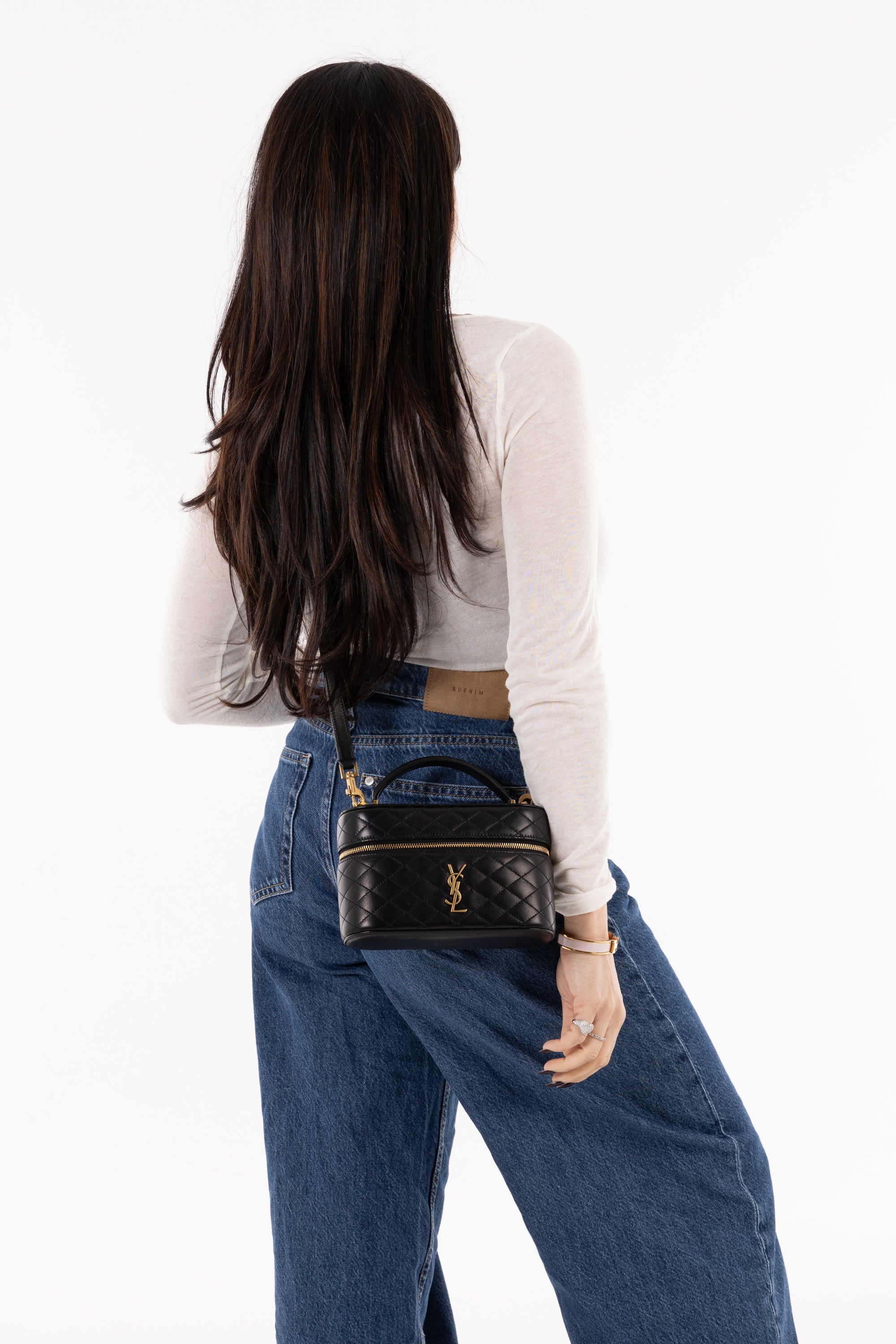 SAINT LAURENT VANITY GABY NERO MEDIO