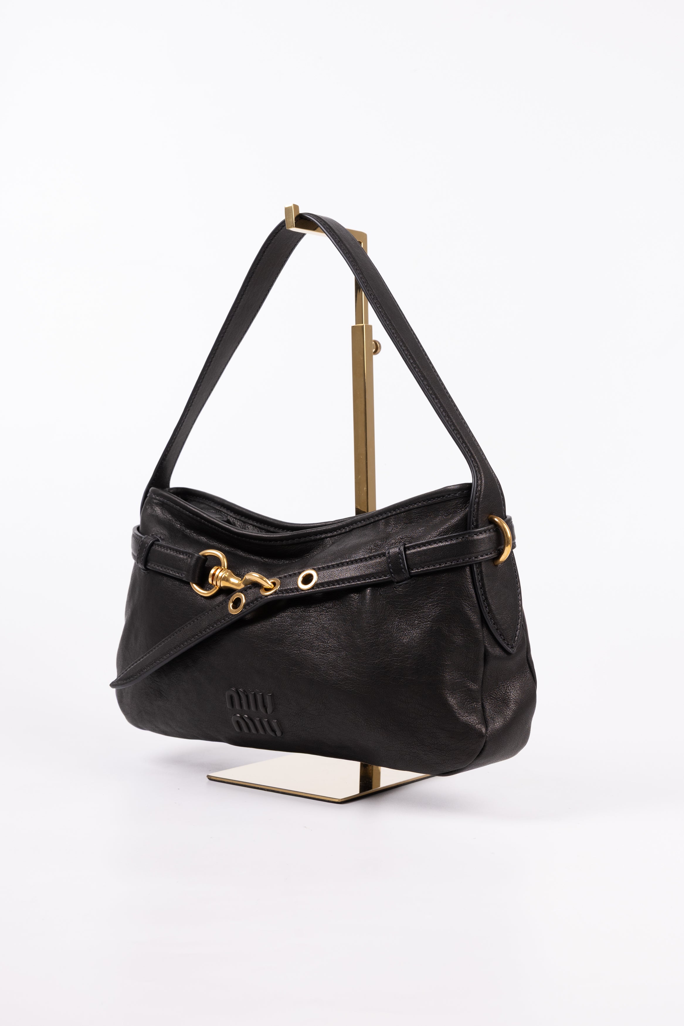 Miu Miu aventure a Spalla Nera in Pelle Regular