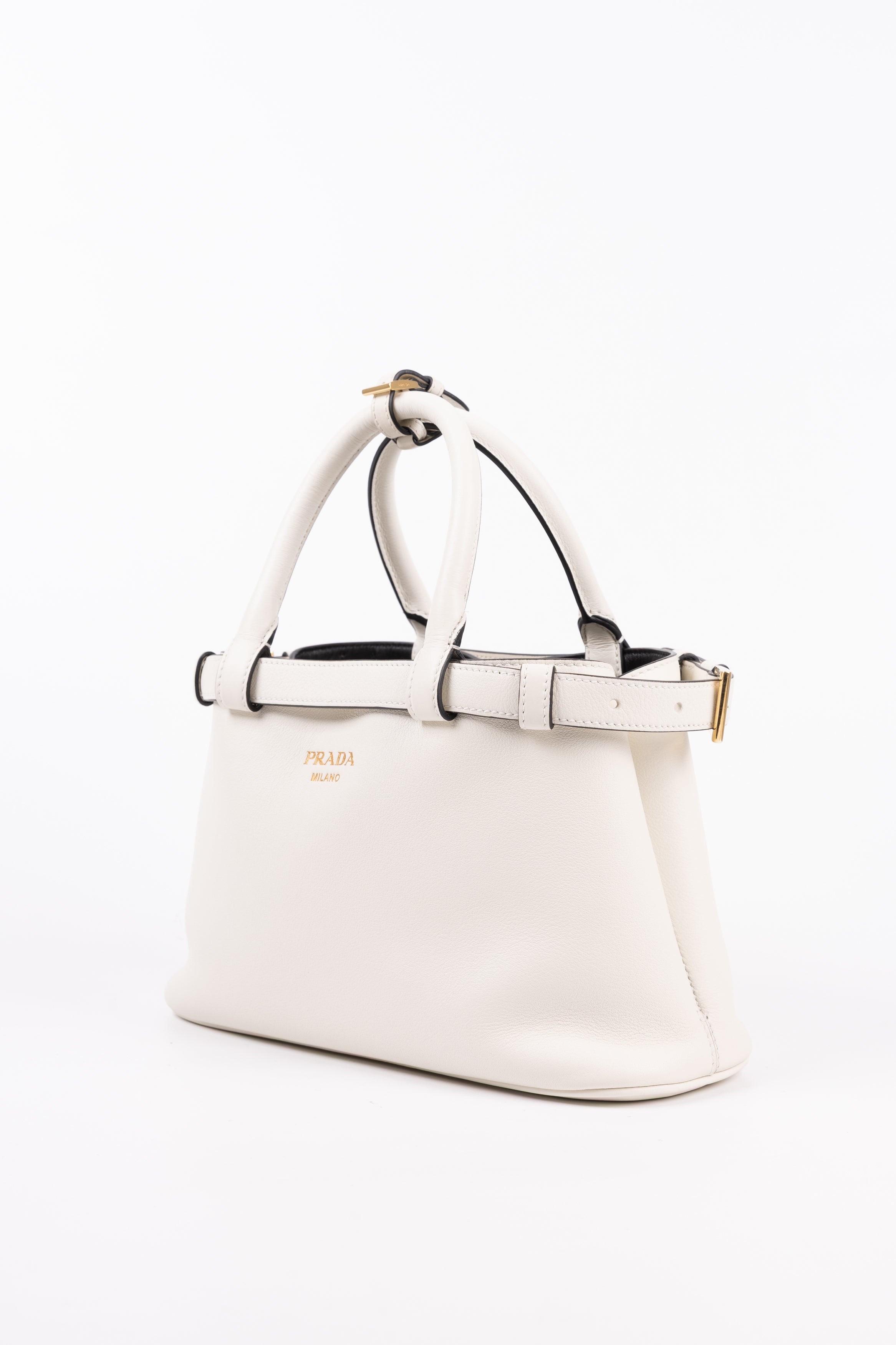 Prada buckle Small Bianco