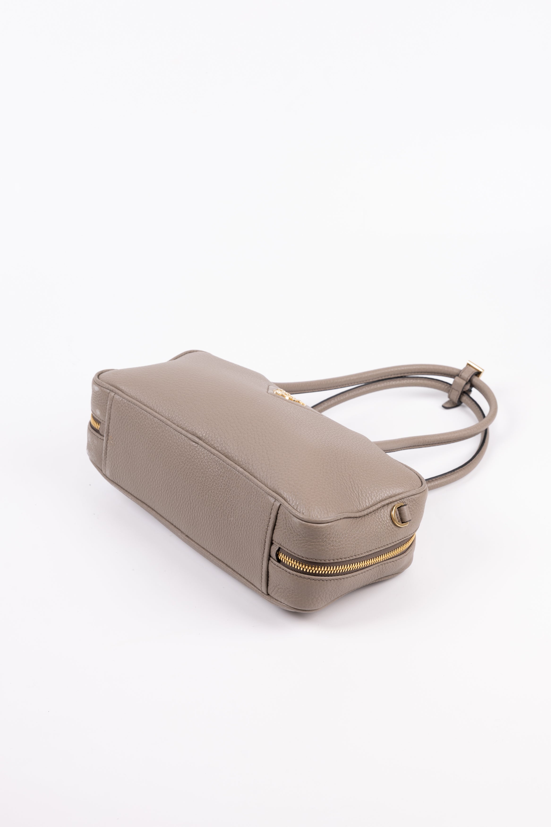 Prada Borsa a mano Tote piccola grigia