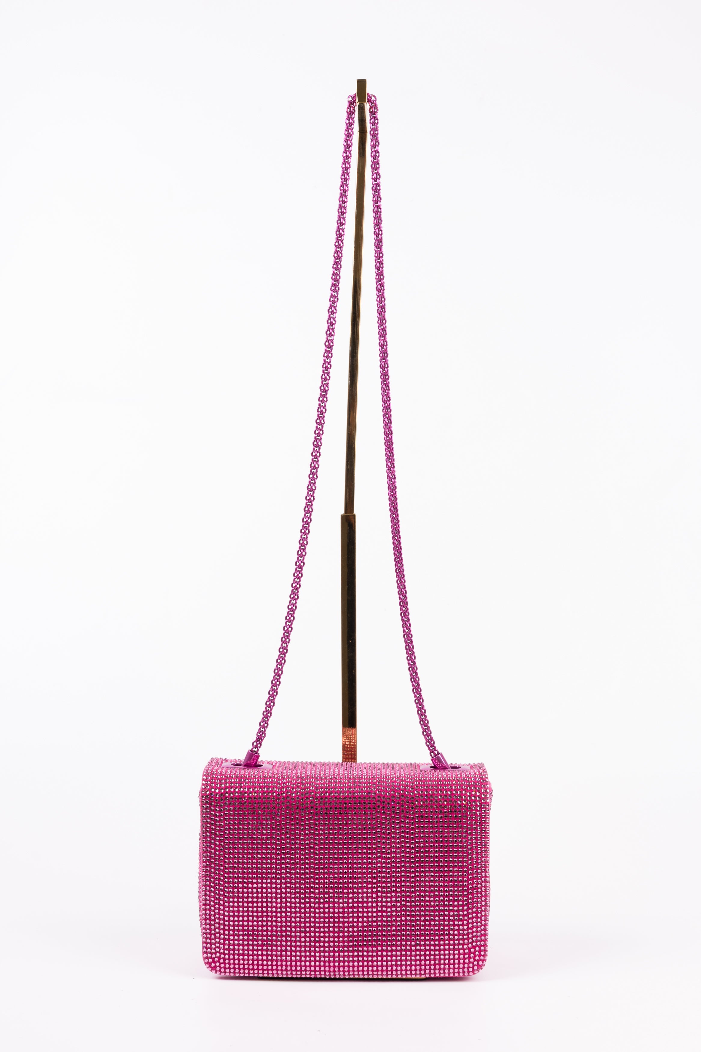 Valentino One stud piccola con Brillantini Fucsia