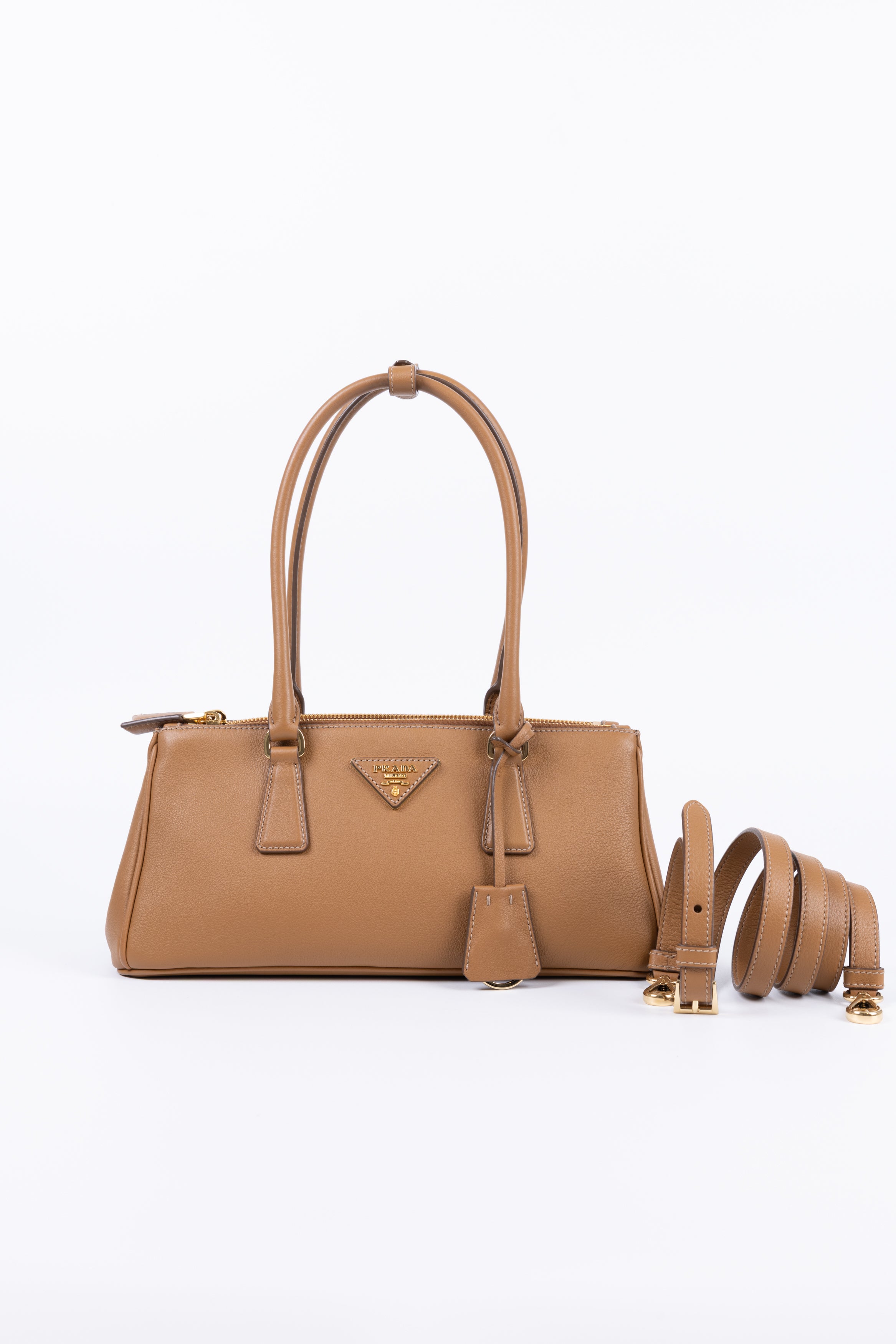 PRADA GALLERIA MEDIUM BEIGE CARAMEL