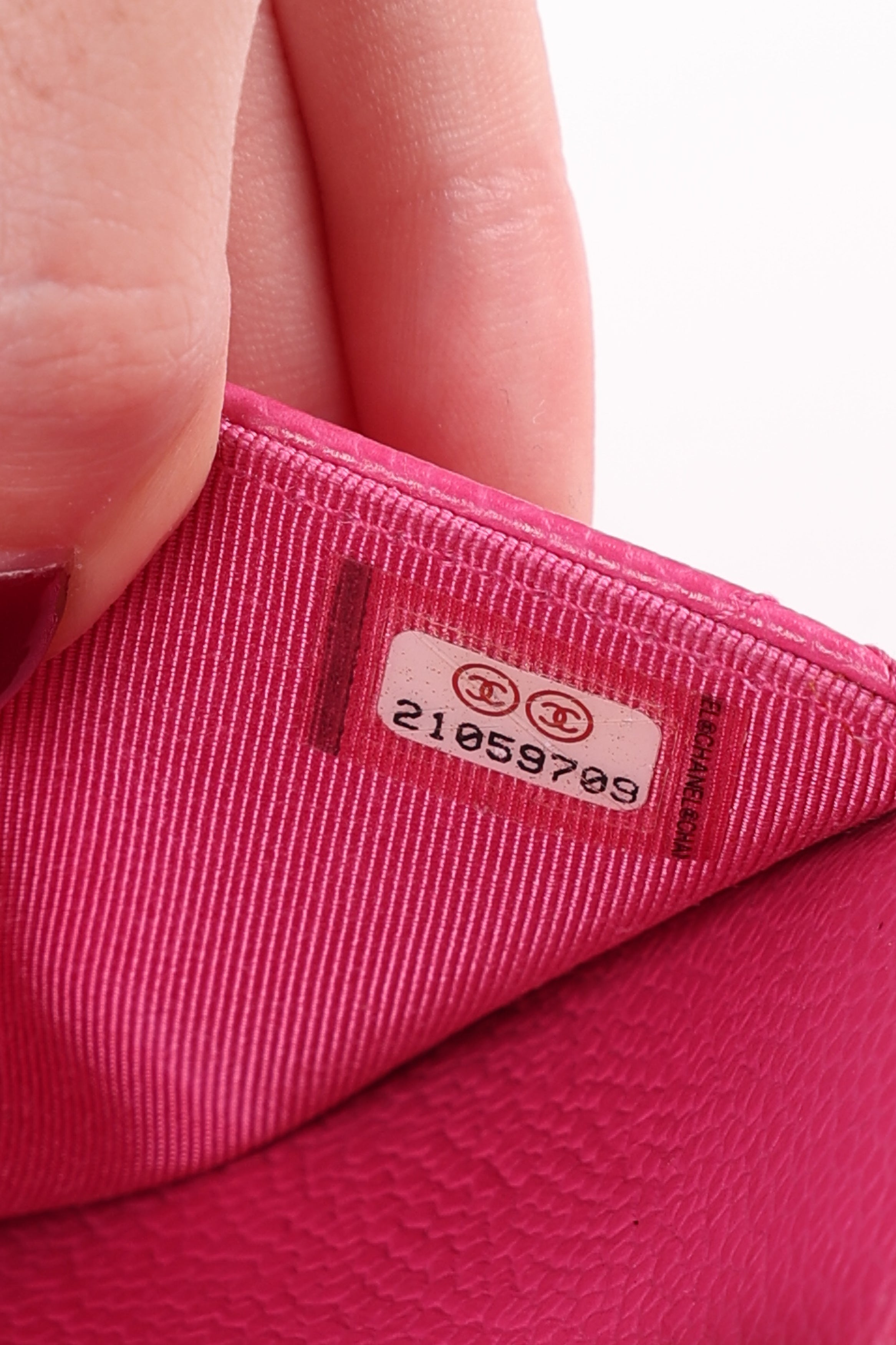 Chanel Wallet on Chain Pink