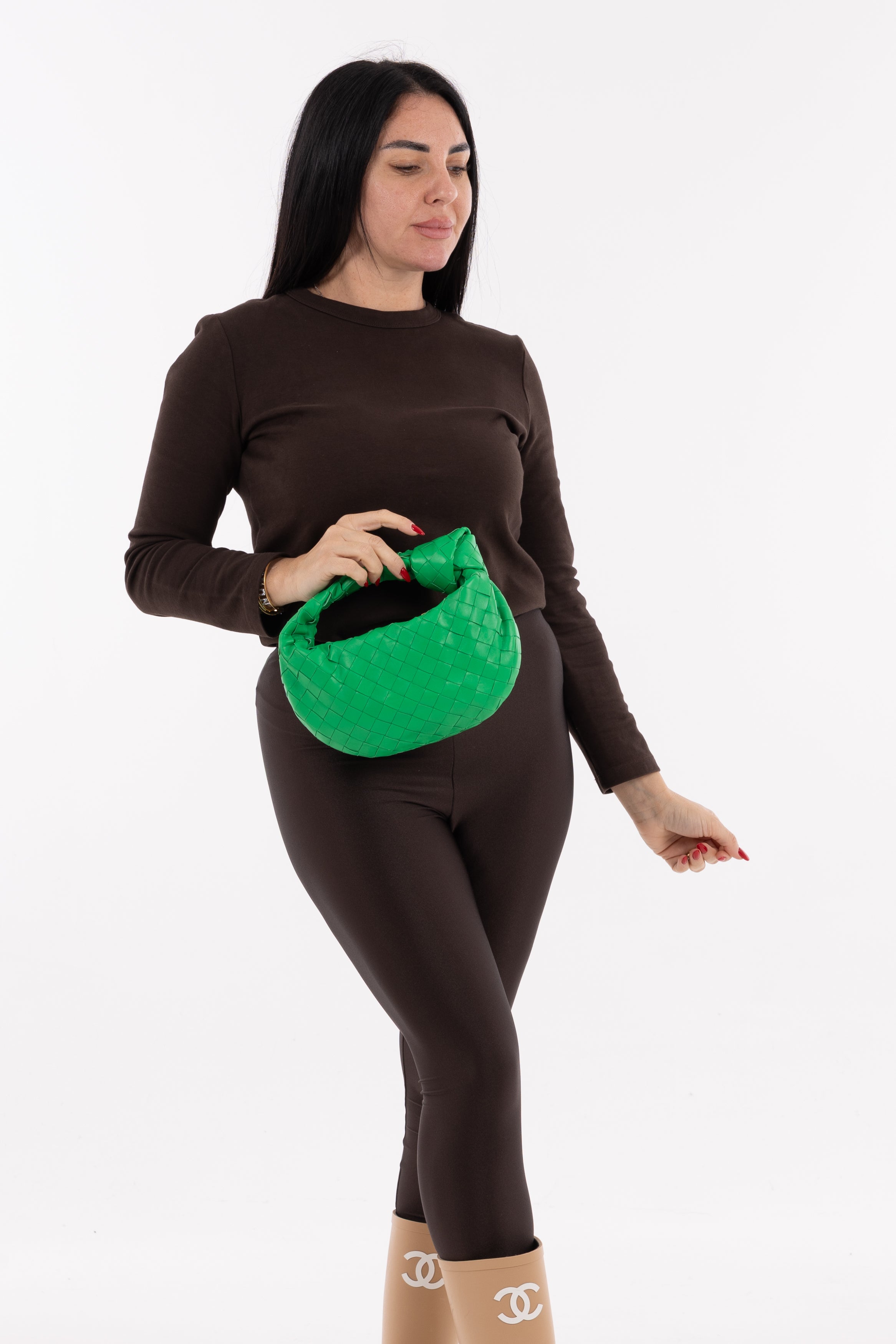 Bottega Veneta Mini Jodie Verde