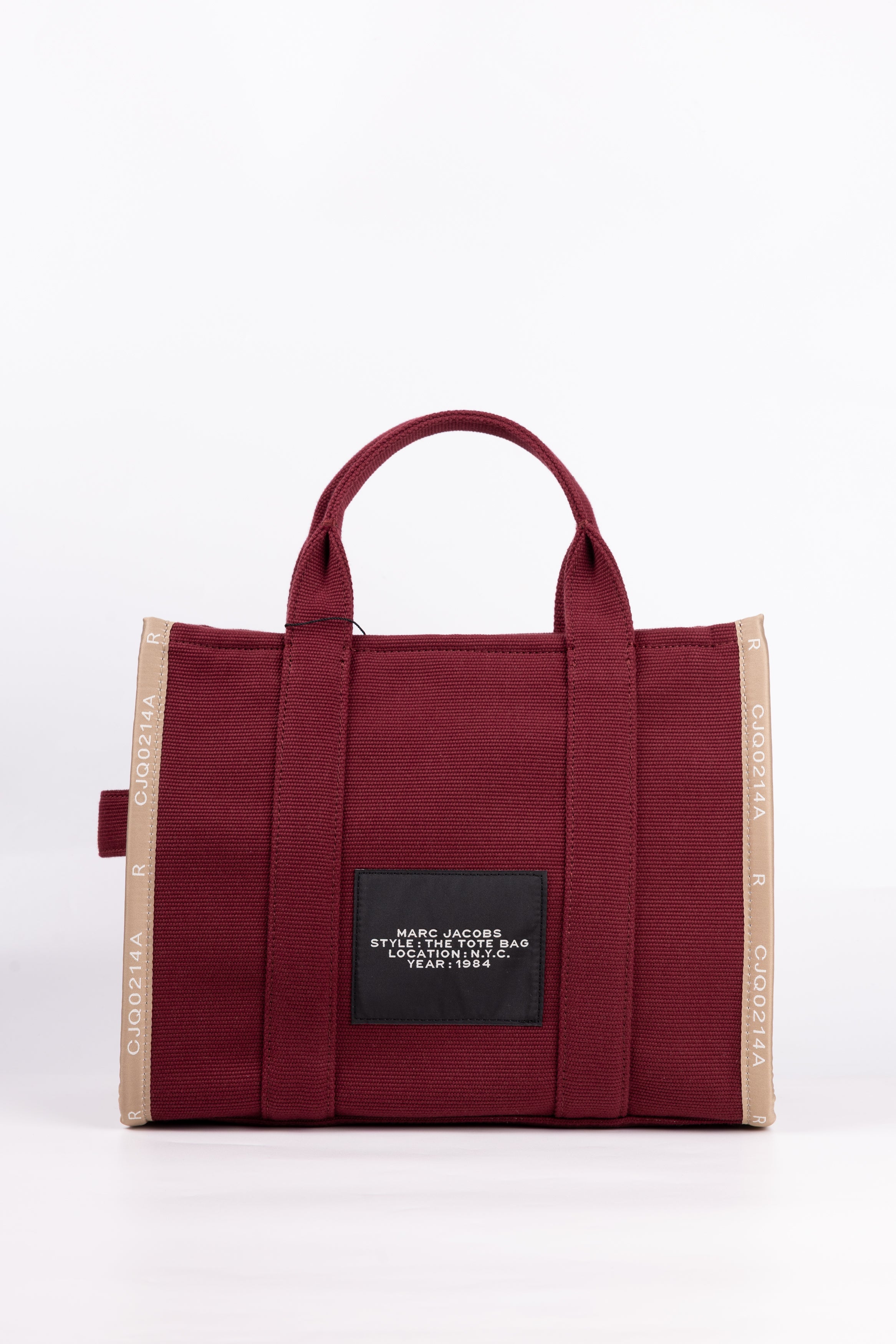 Marc Jacobs The Tote Bag Media Bordeaux in Tela
