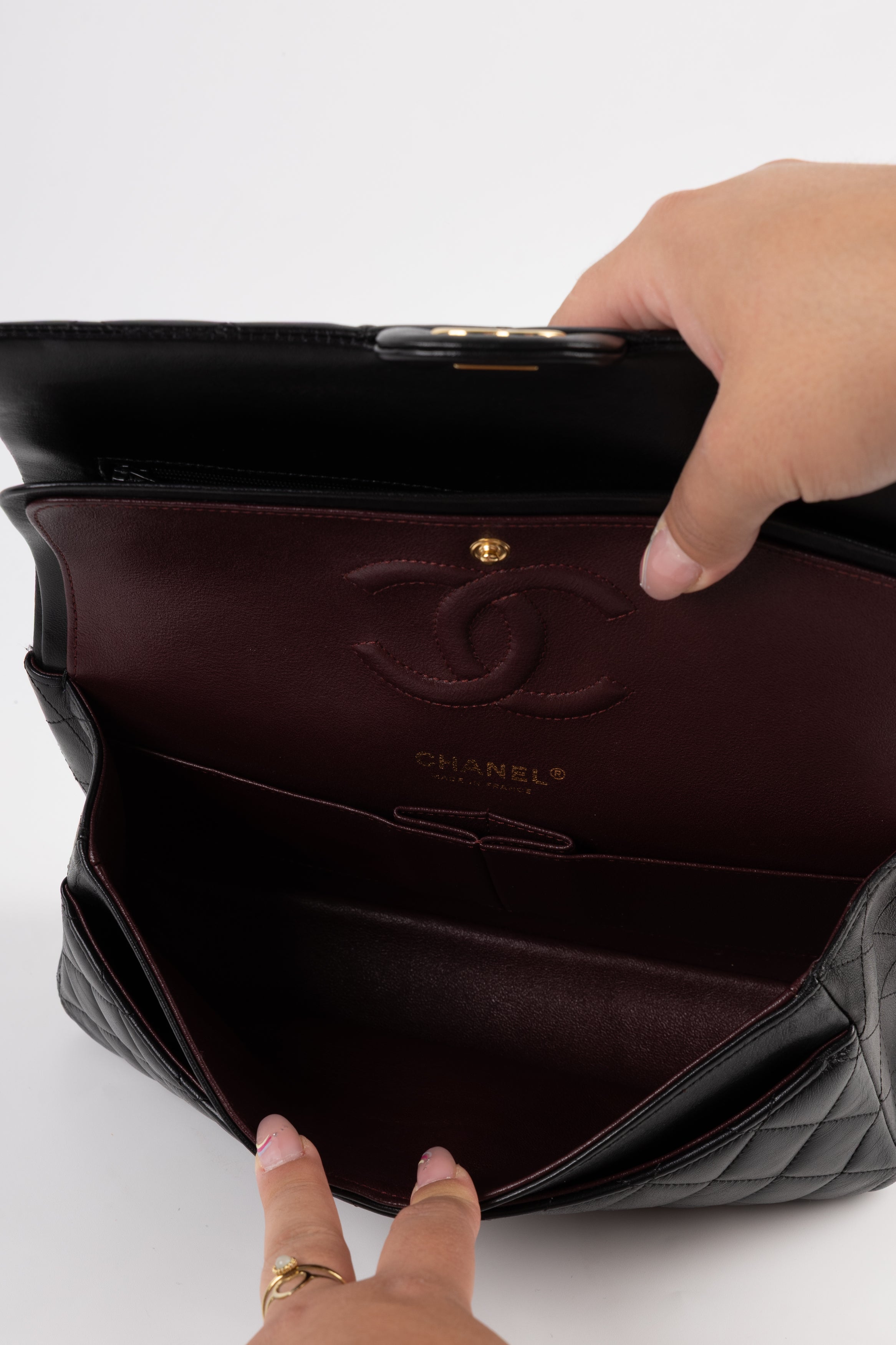 Chanel Classica Timeless Double Flap Nero/Gold