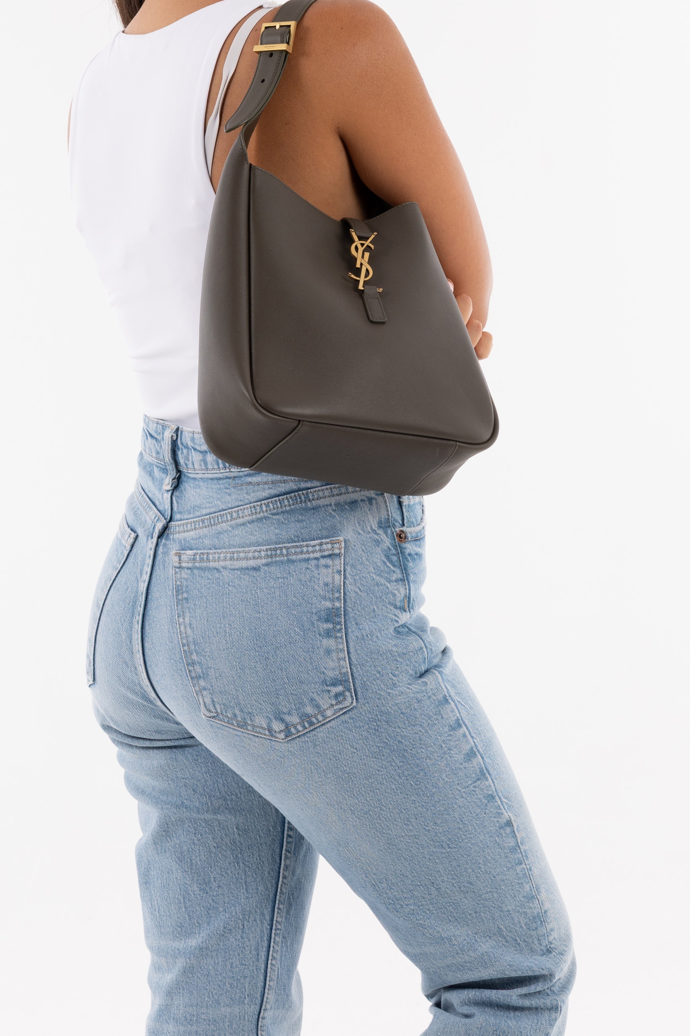 Saint Laurent le 5 à 7 Small Morbida Pelle Martellata