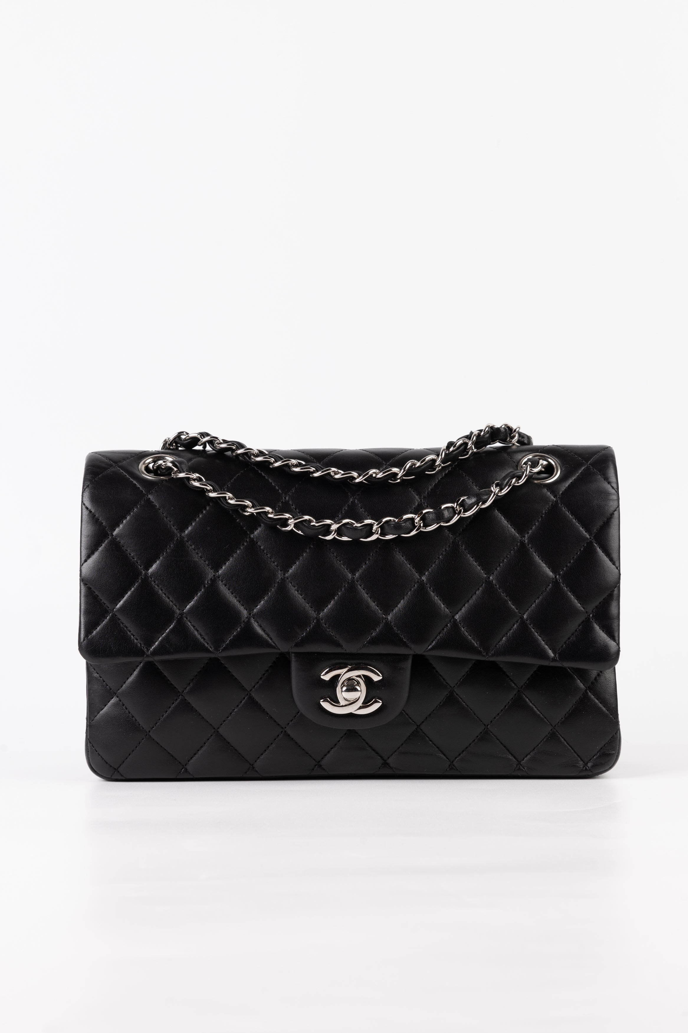 Chanel Classica Timeless Double Flap Nero/Argento