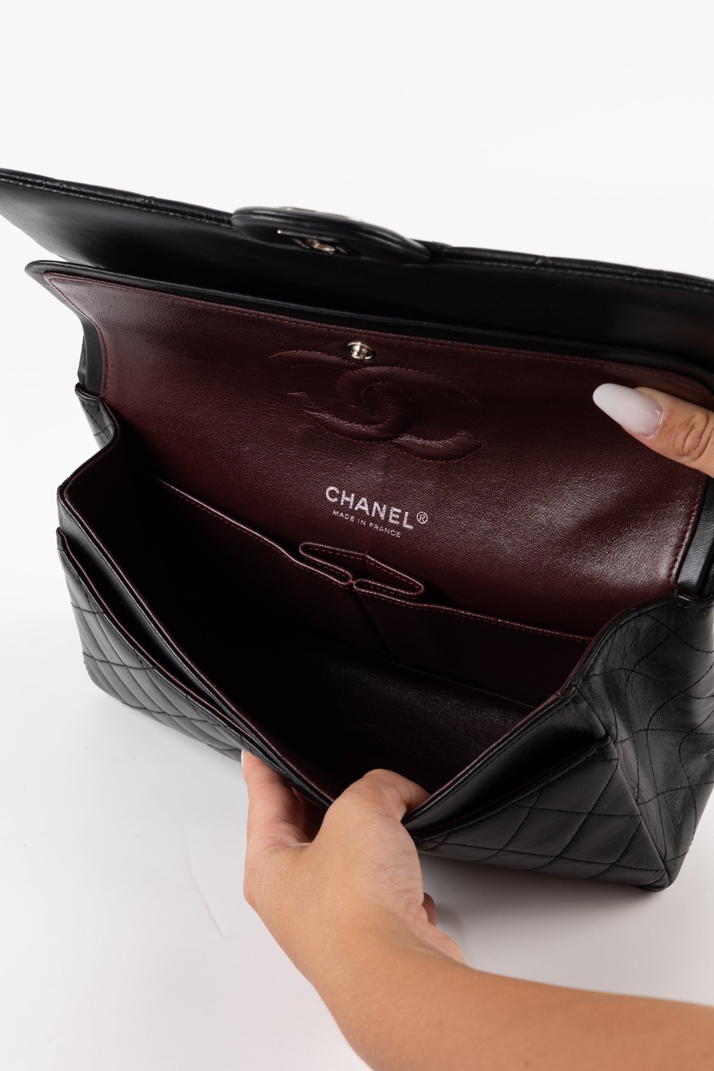 Chanel Classica Timeless Double Flap Nero/Argento