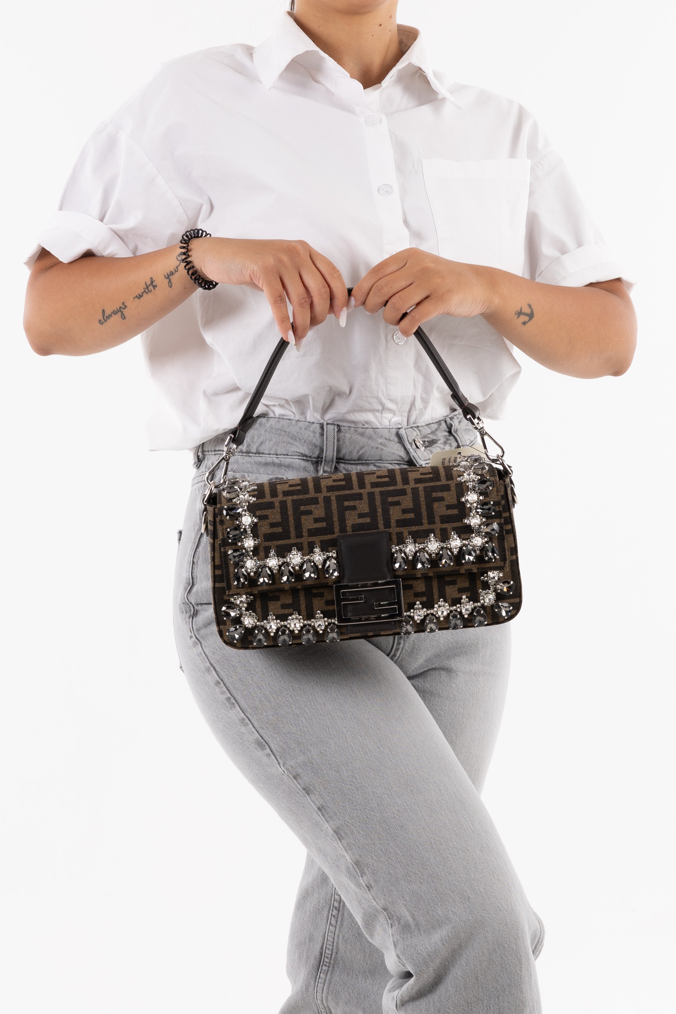 Fendi Baguette FF Crystal