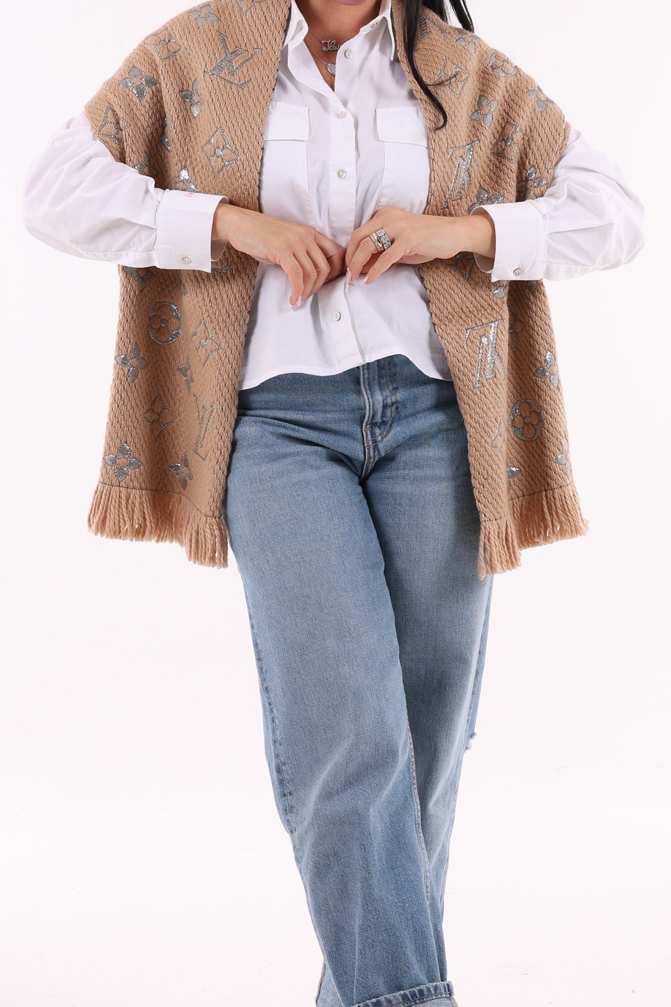 Louis Vuitton Sciarpa Monogram Beije