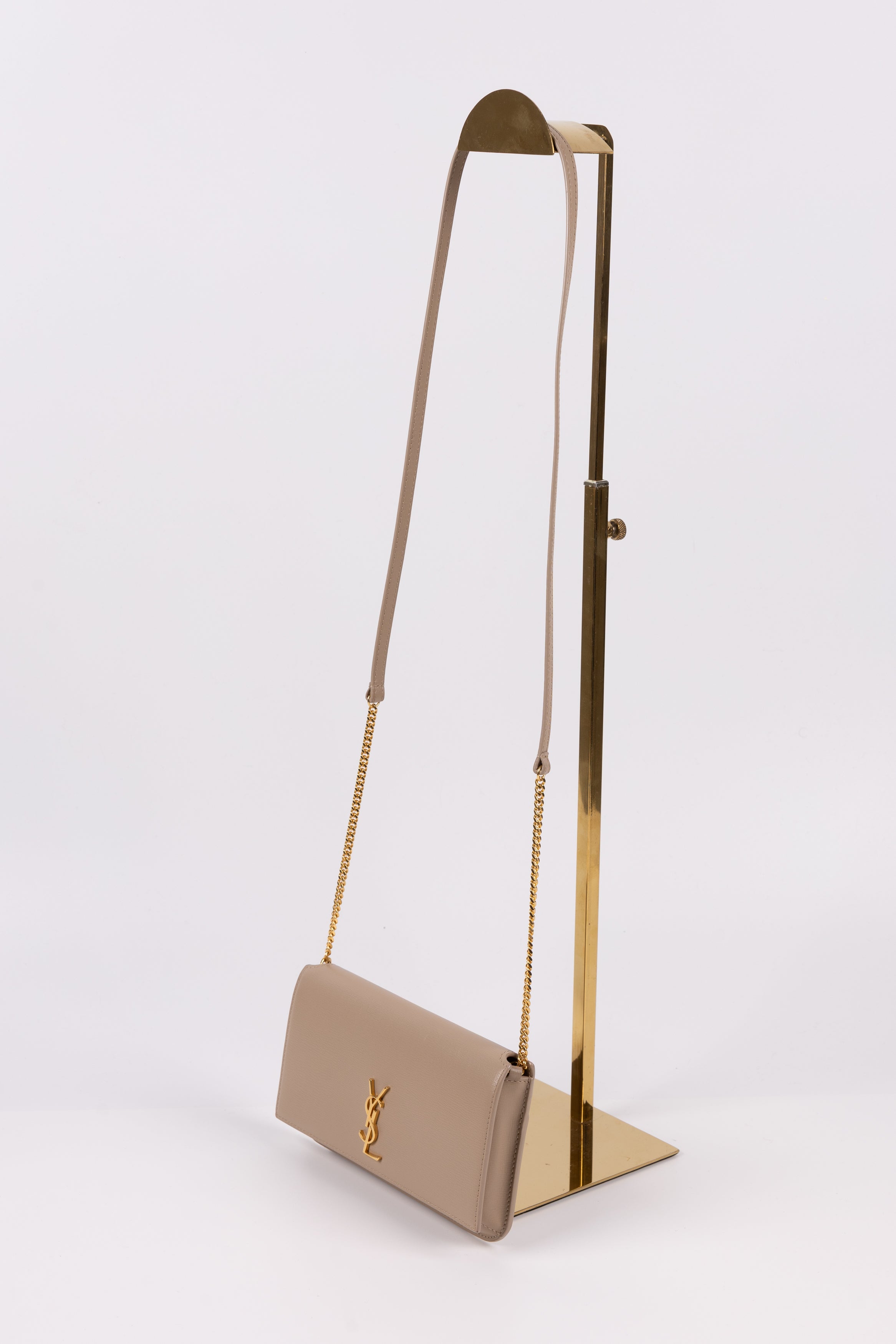 Porta Cellulare Saint Laurent Cassandre Beige