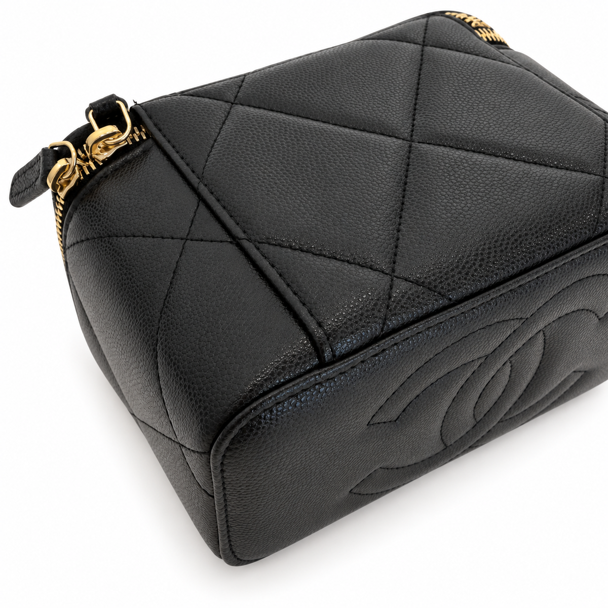 CHANEL TOP HANDLE VANITY CAVIAR NERO