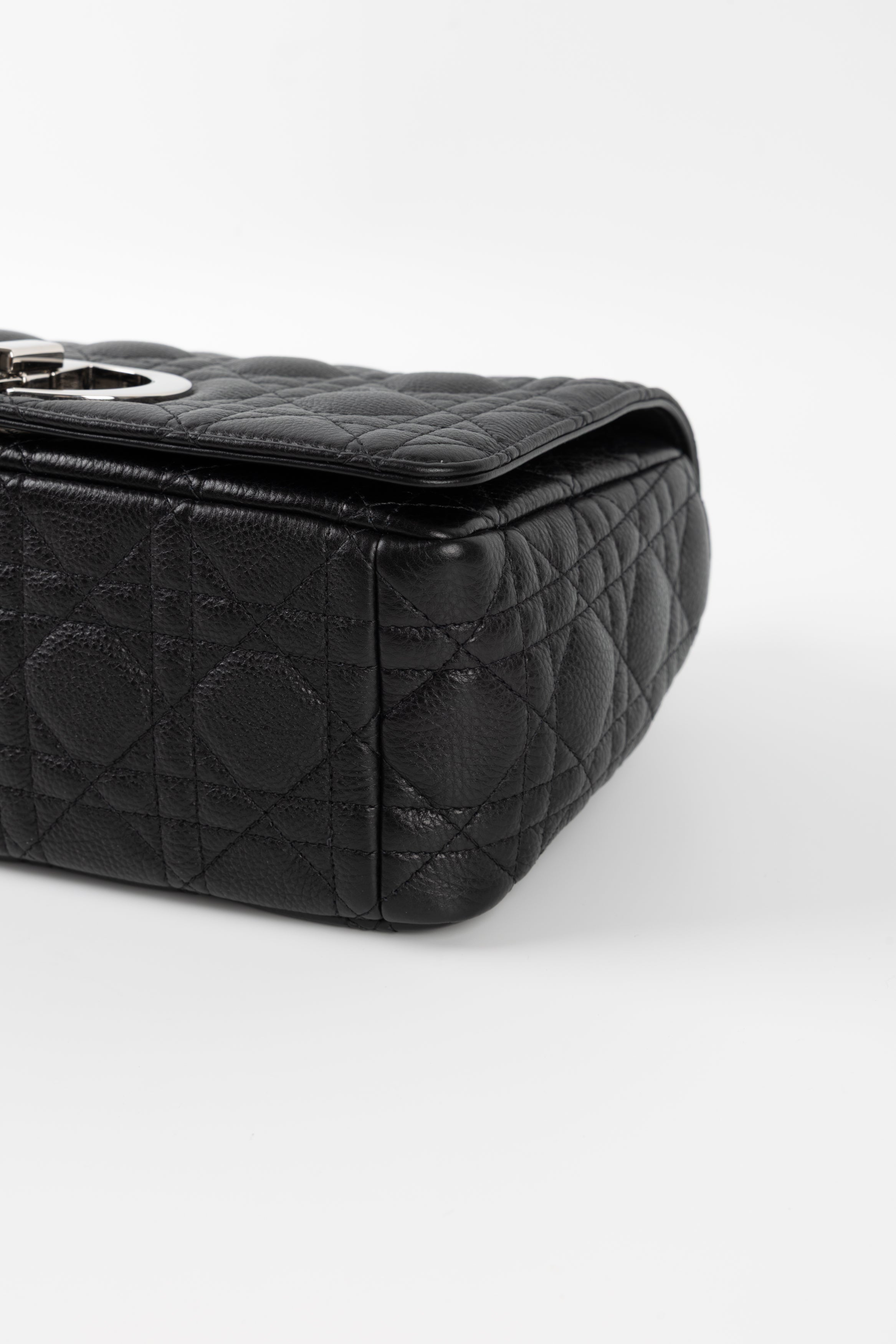 DIOR CARO NERA/ARGENTO CAVIAR