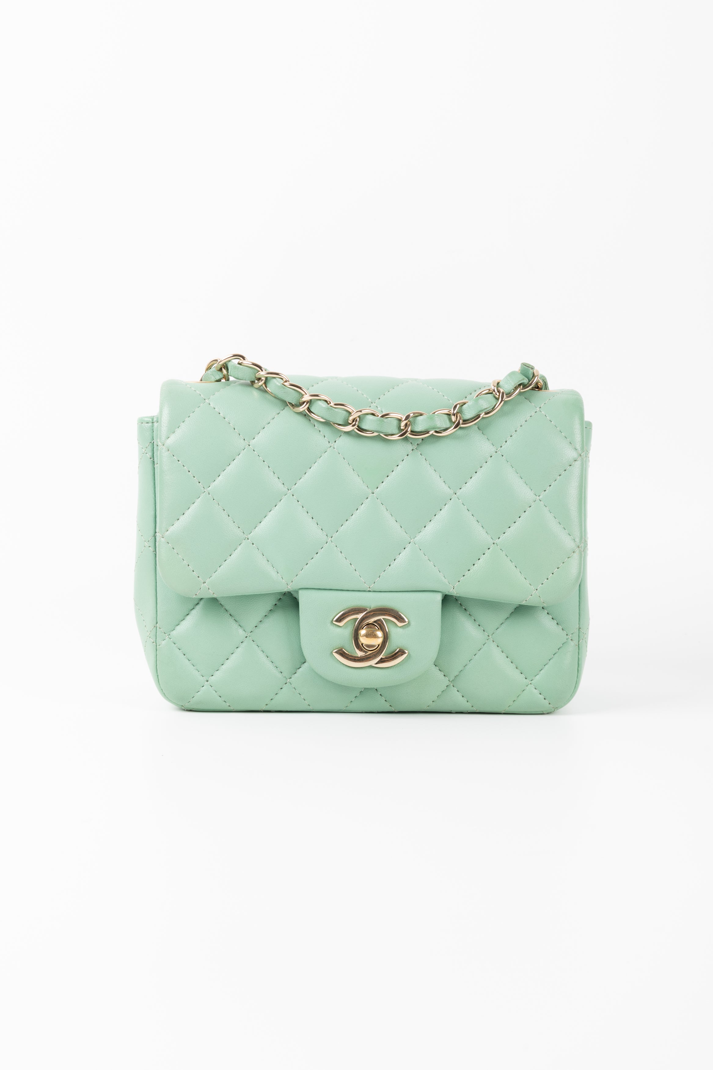CHANEL MINI SQUARE VERDE MENTA
