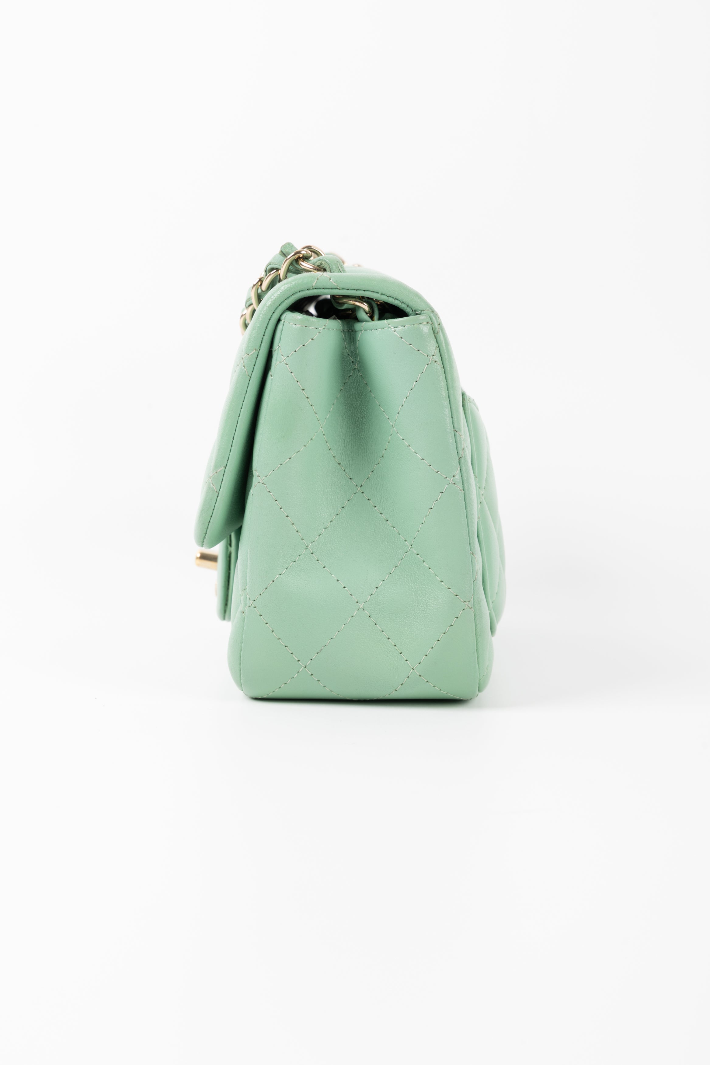CHANEL MINI SQUARE VERDE MENTA