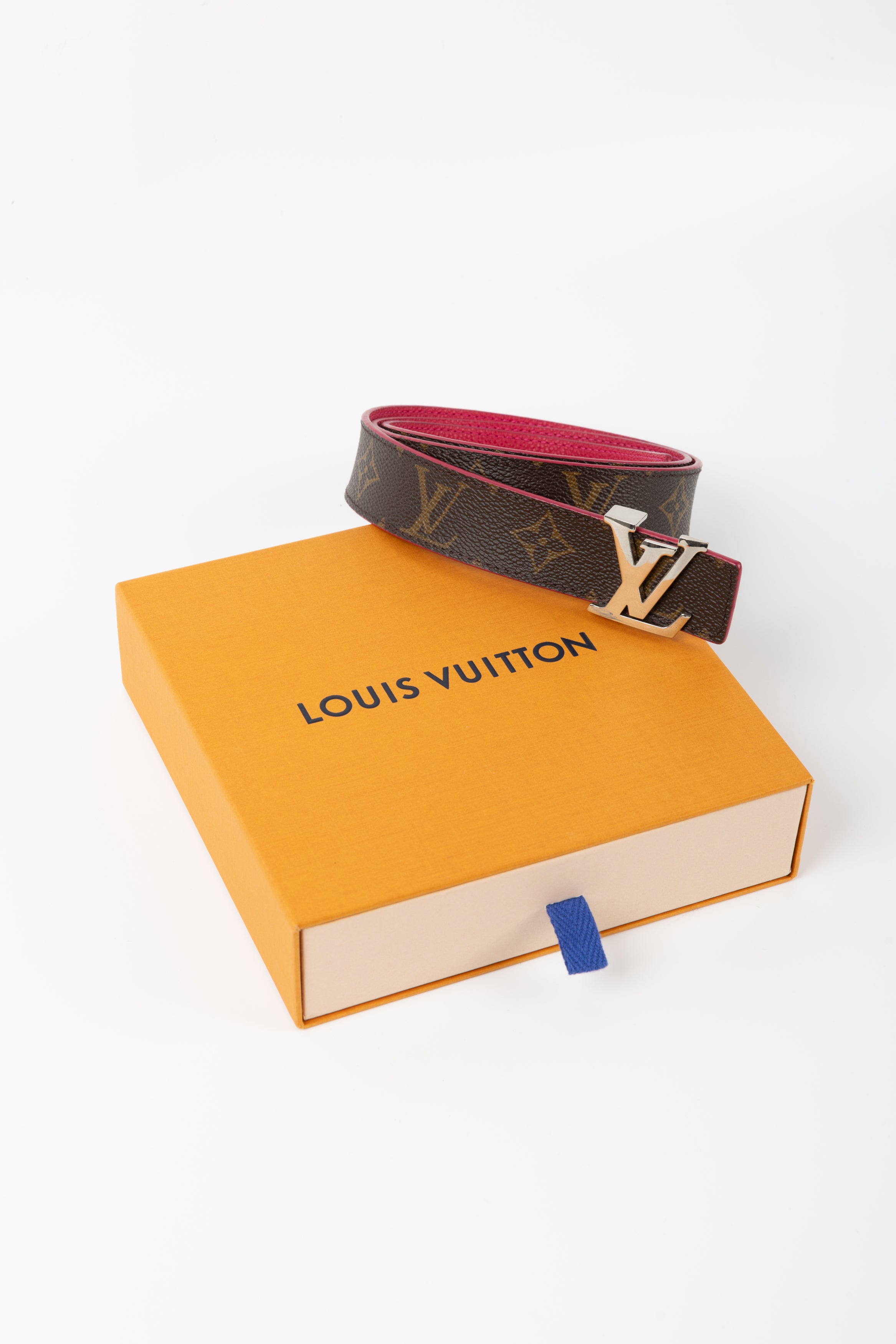 LOUIS VUITTON CINTURA REVERSE MONOGRAM/FUCSIA