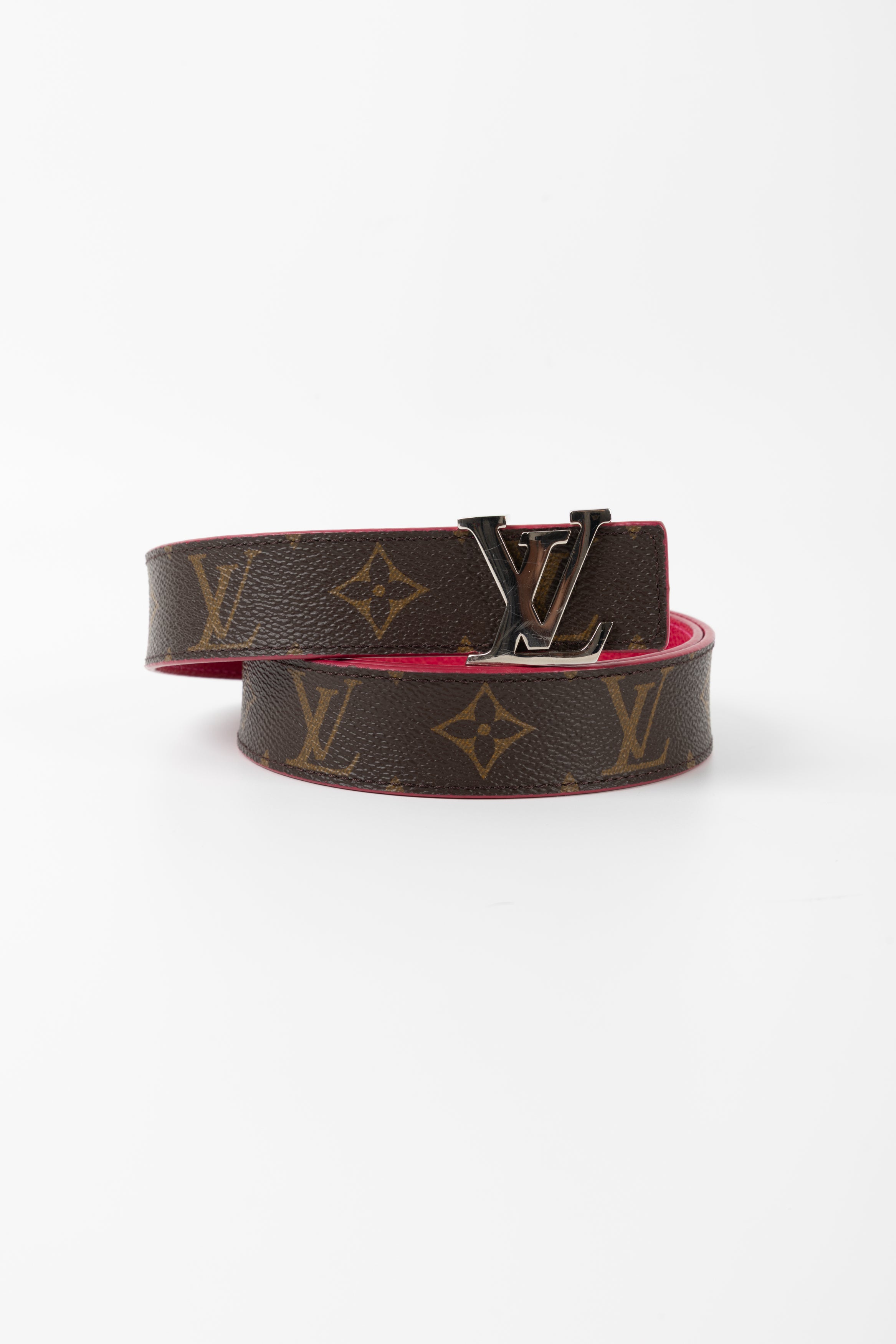 LOUIS VUITTON CINTURA REVERSE MONOGRAM/FUCSIA