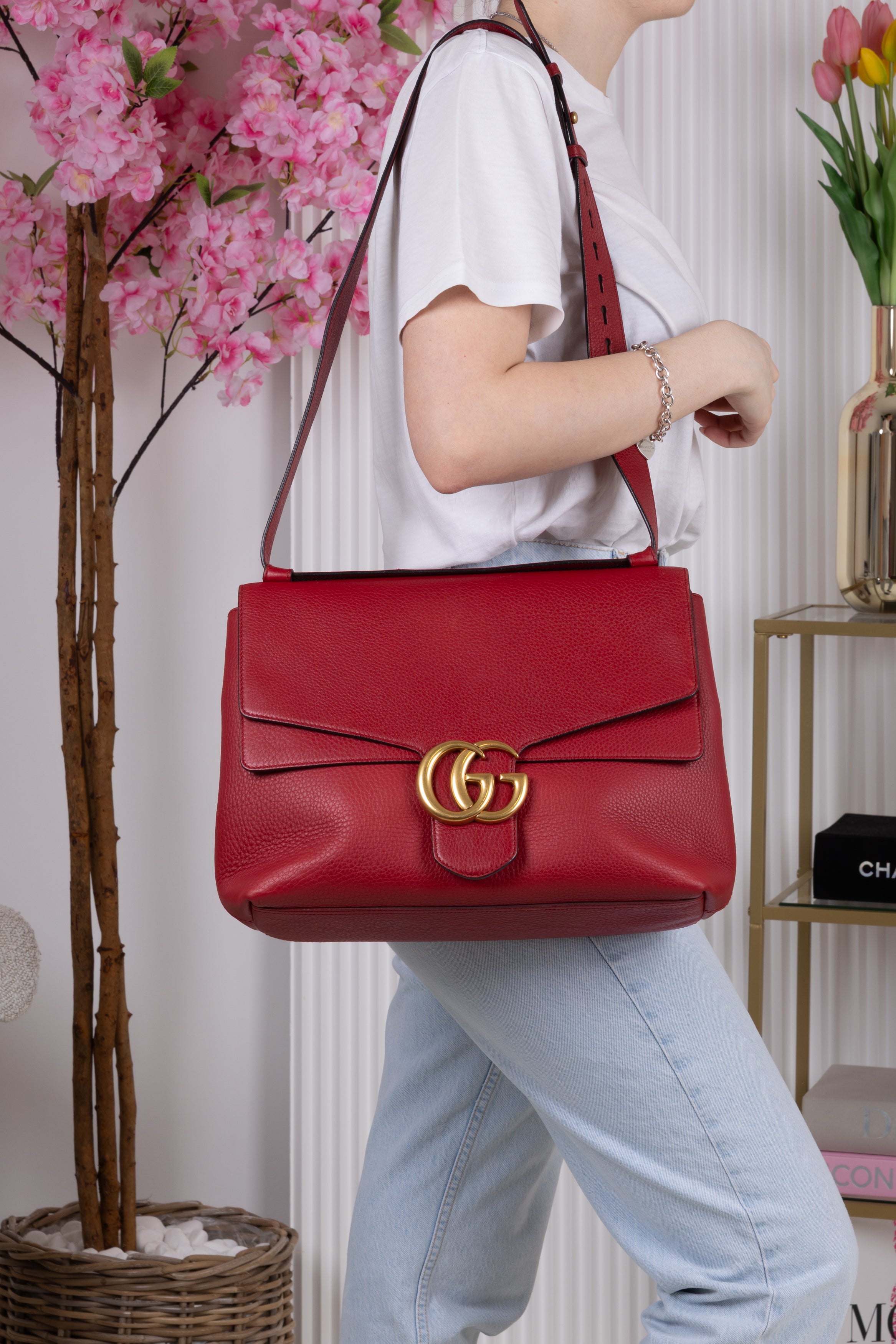 GUCCI MARMONT MAXI ROSSA