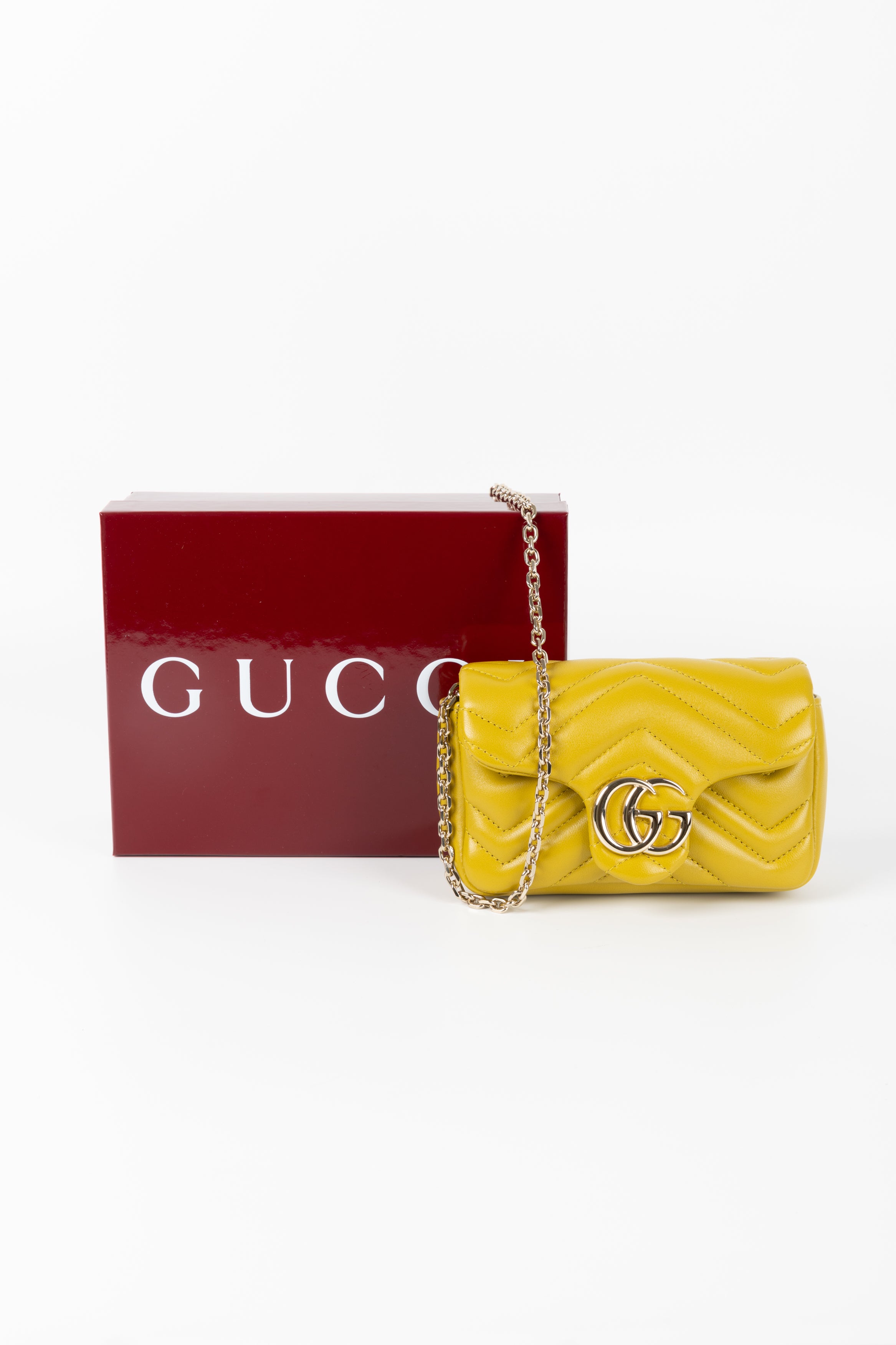 Gucci Super Mini Marmont VERDE PISTACCHIO