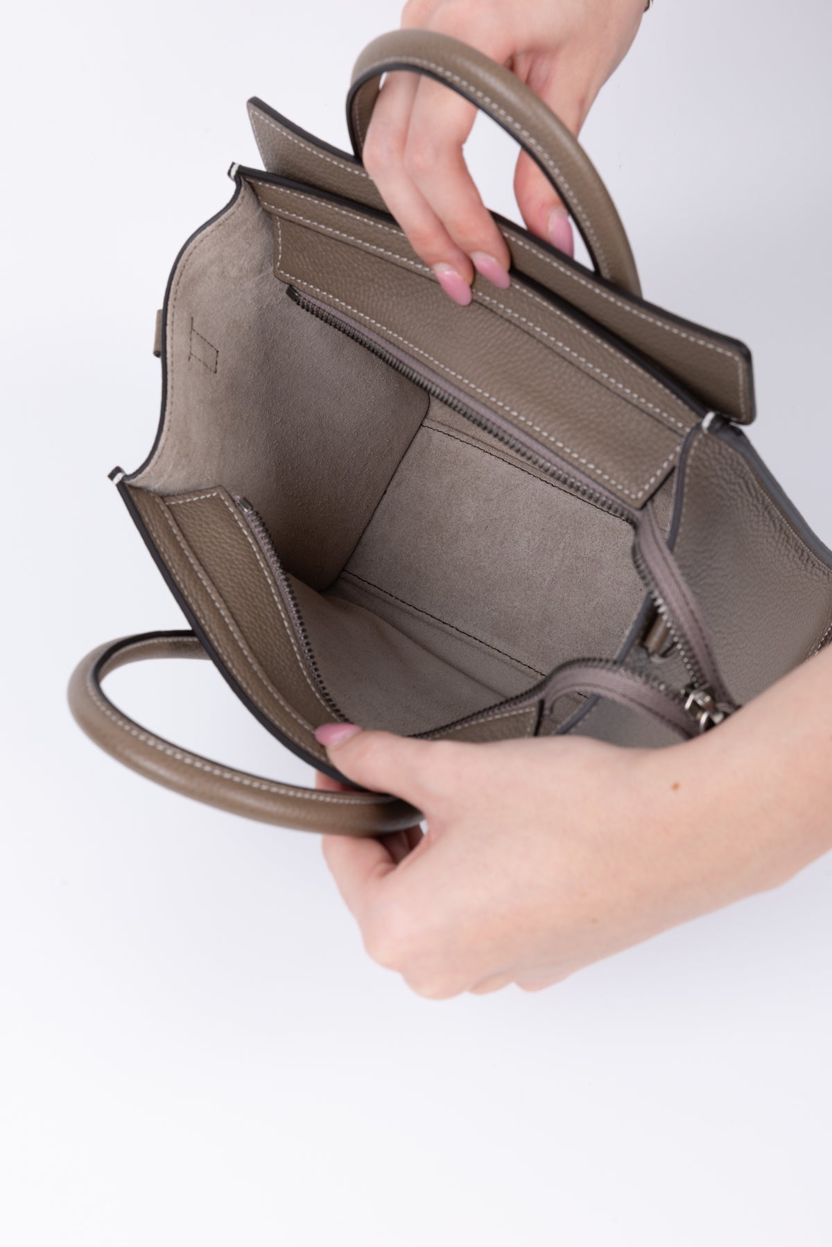 CELINE LUGGAGE NANO GRIGIA