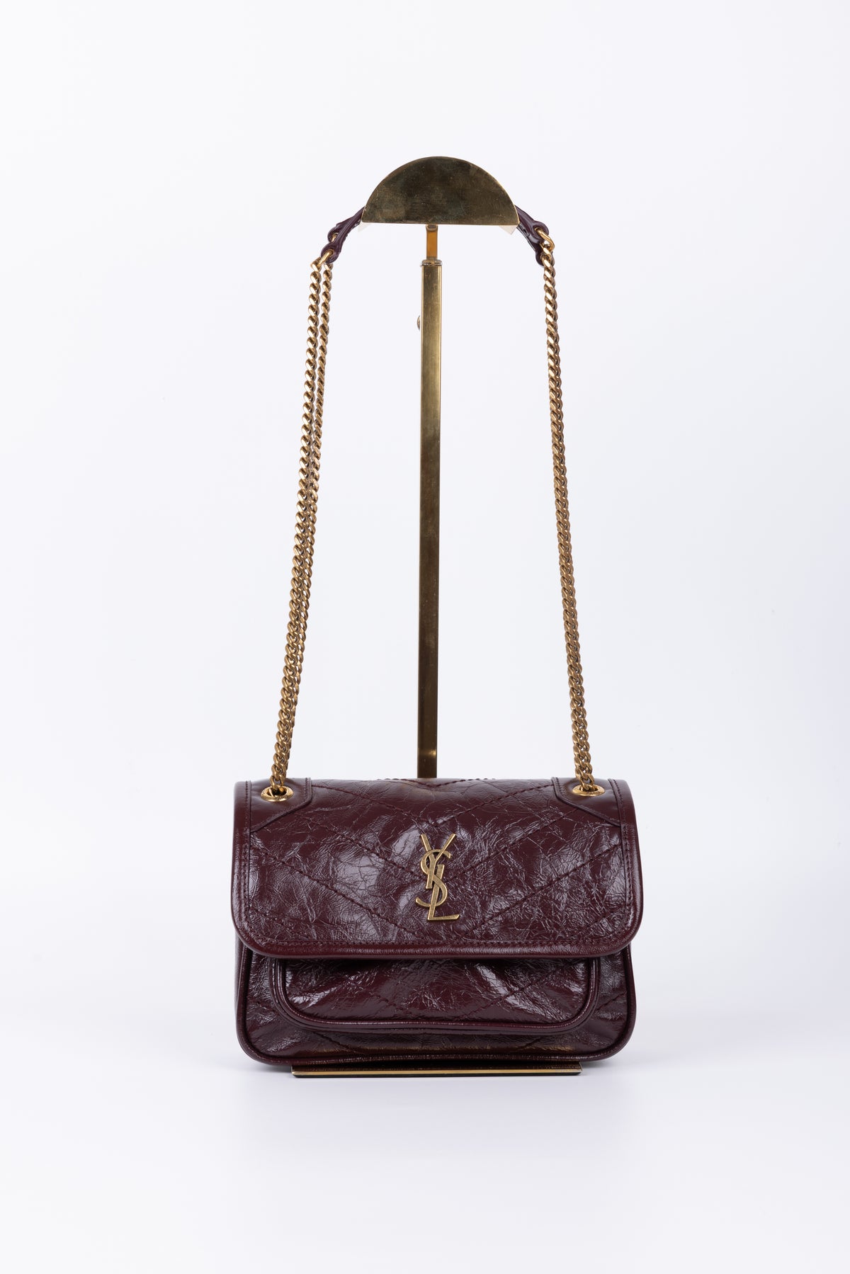 SAINT LAURENT NIKI BORDEAUX