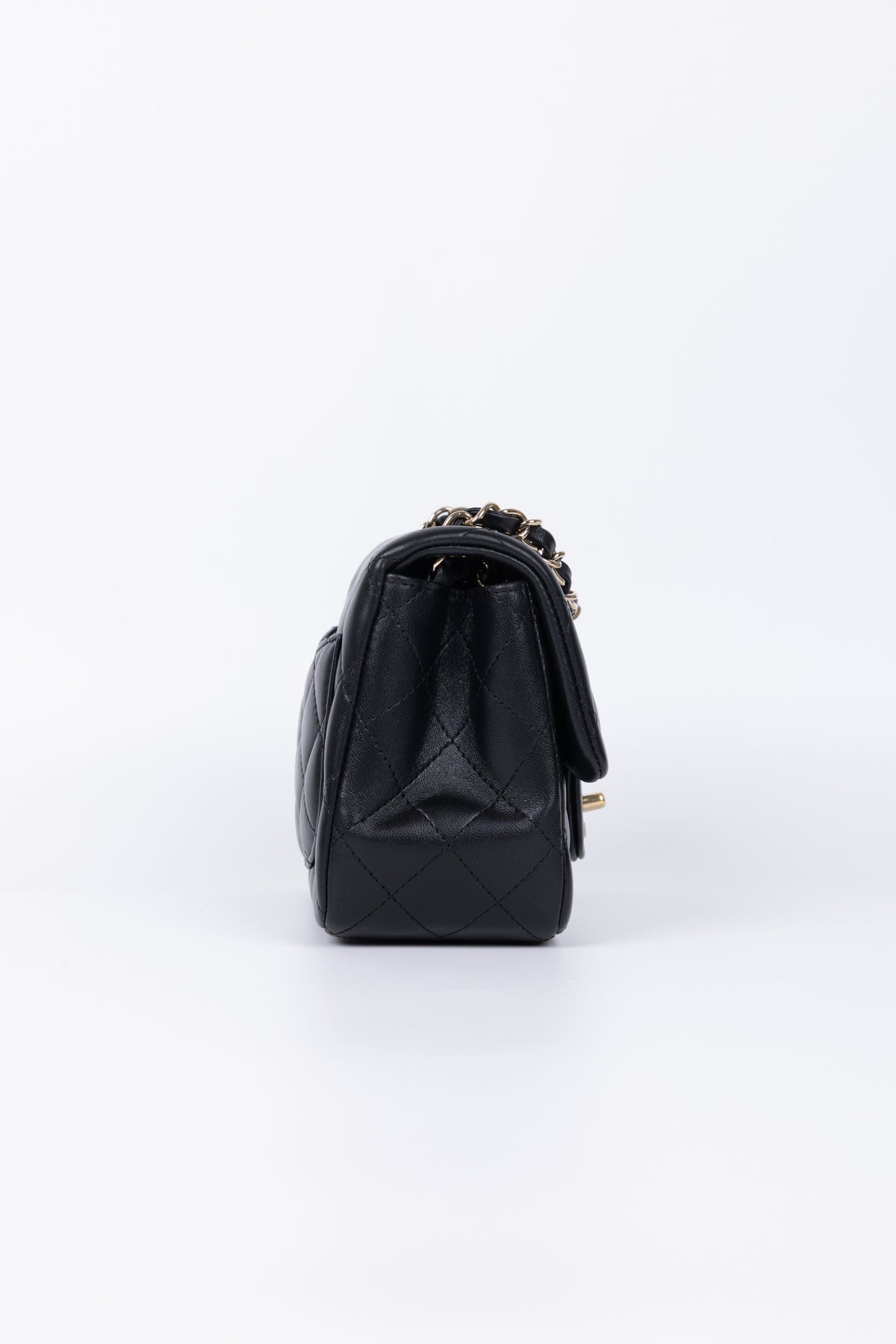 CHANEL MINI SQUARE NERA/ORO