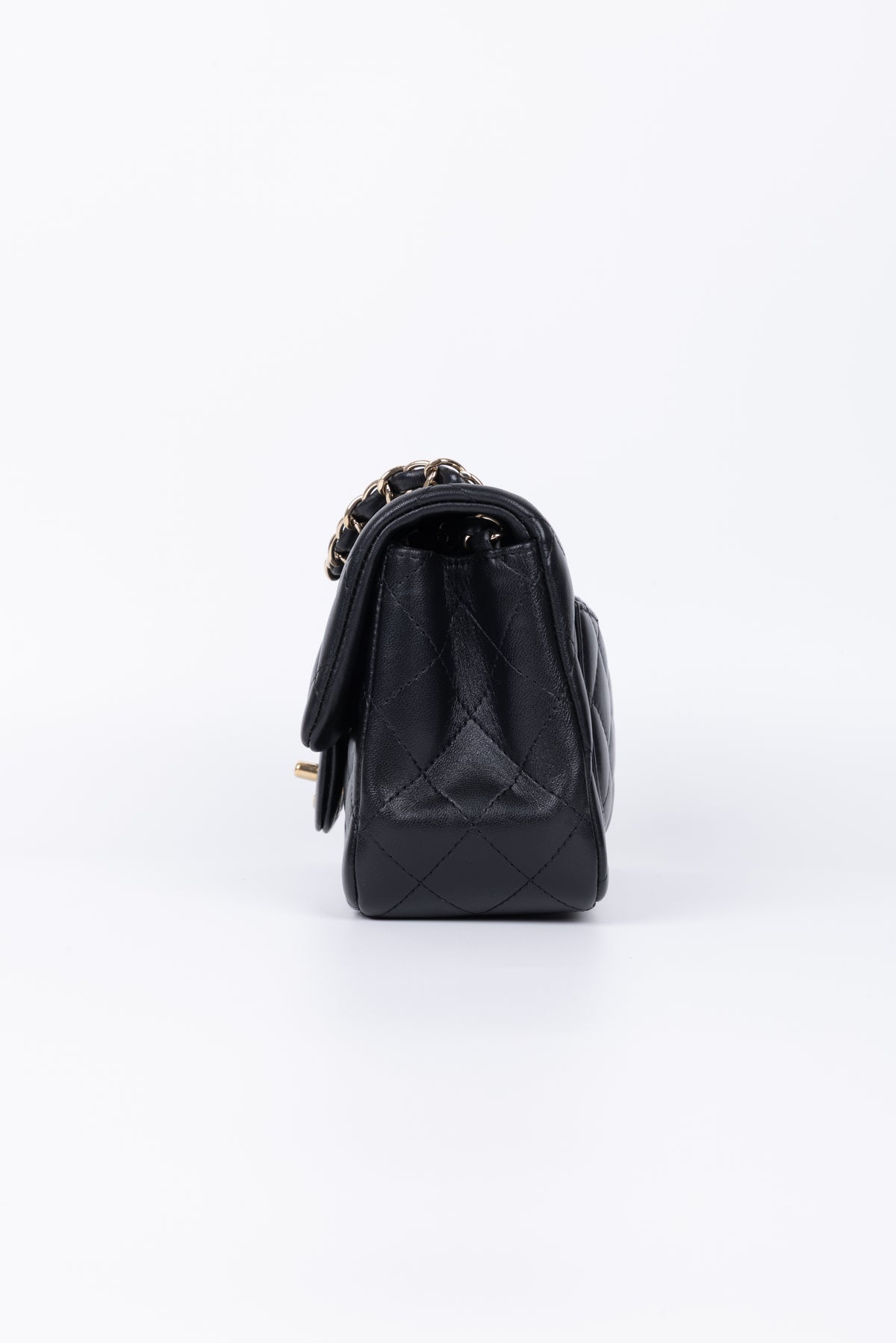 CHANEL MINI SQUARE NERA/ORO