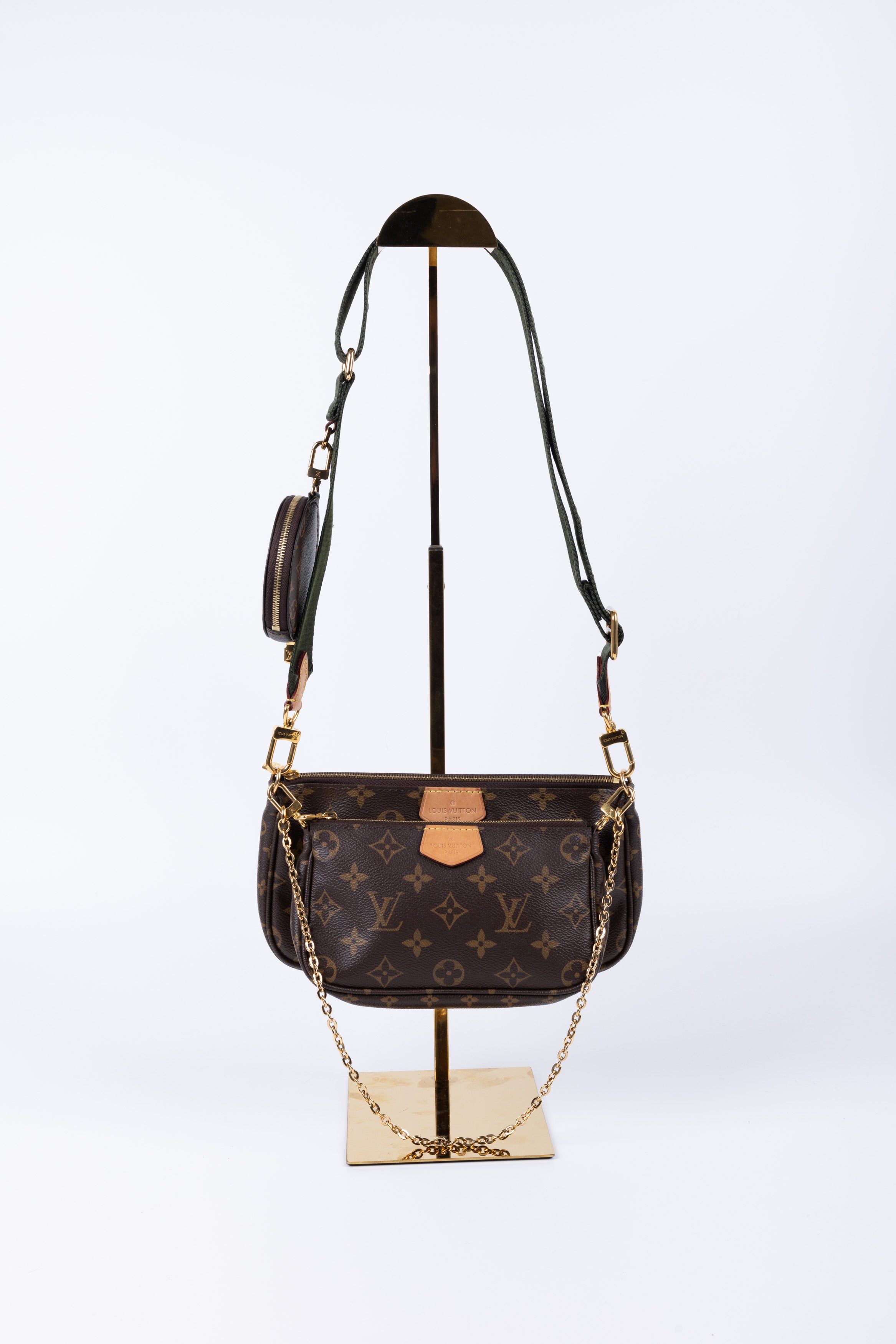 LOUIS VUITTON MULTI POCHETTE VERDE KAKI