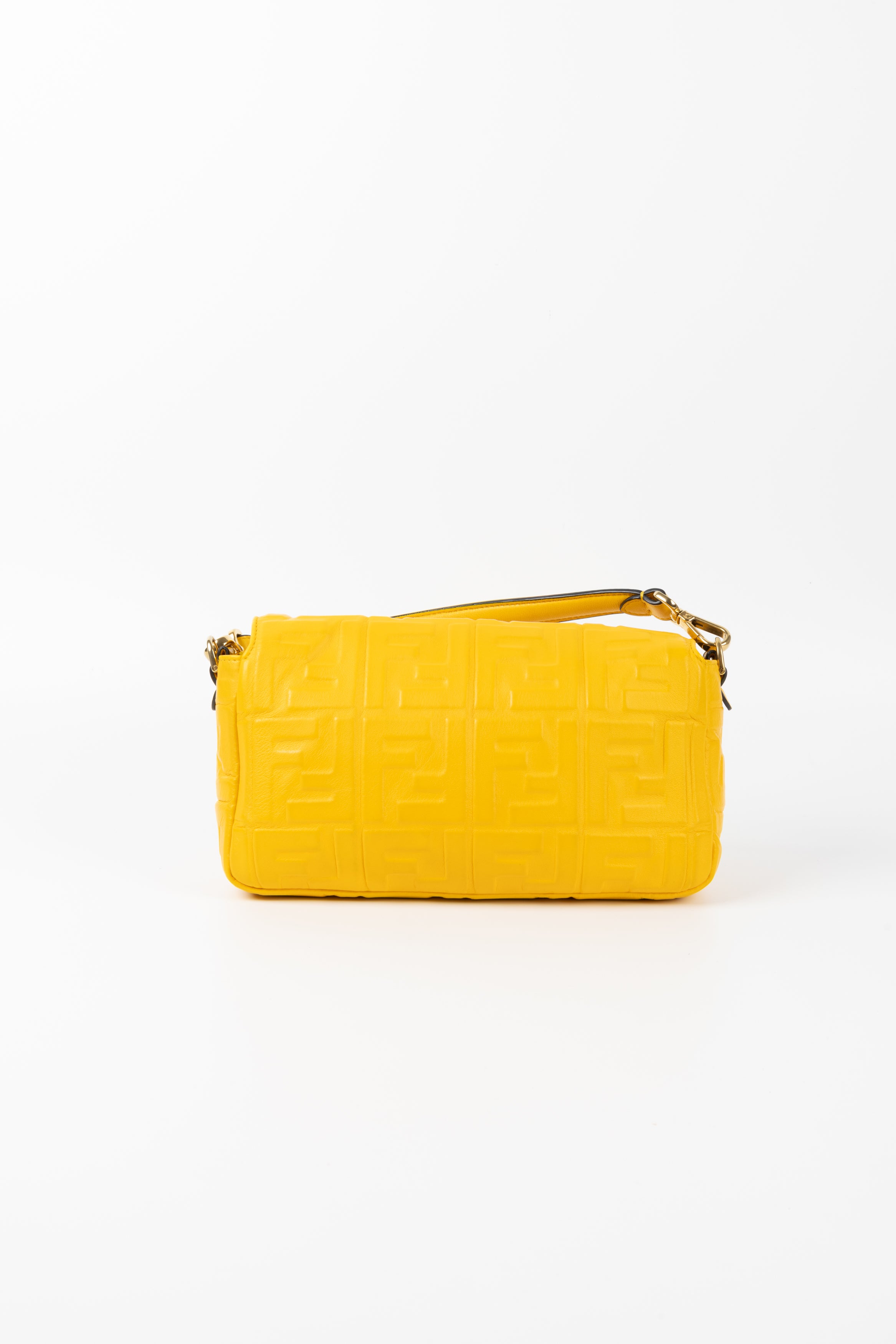 FENDI BAGUETTE MEDIA GIALLA FF