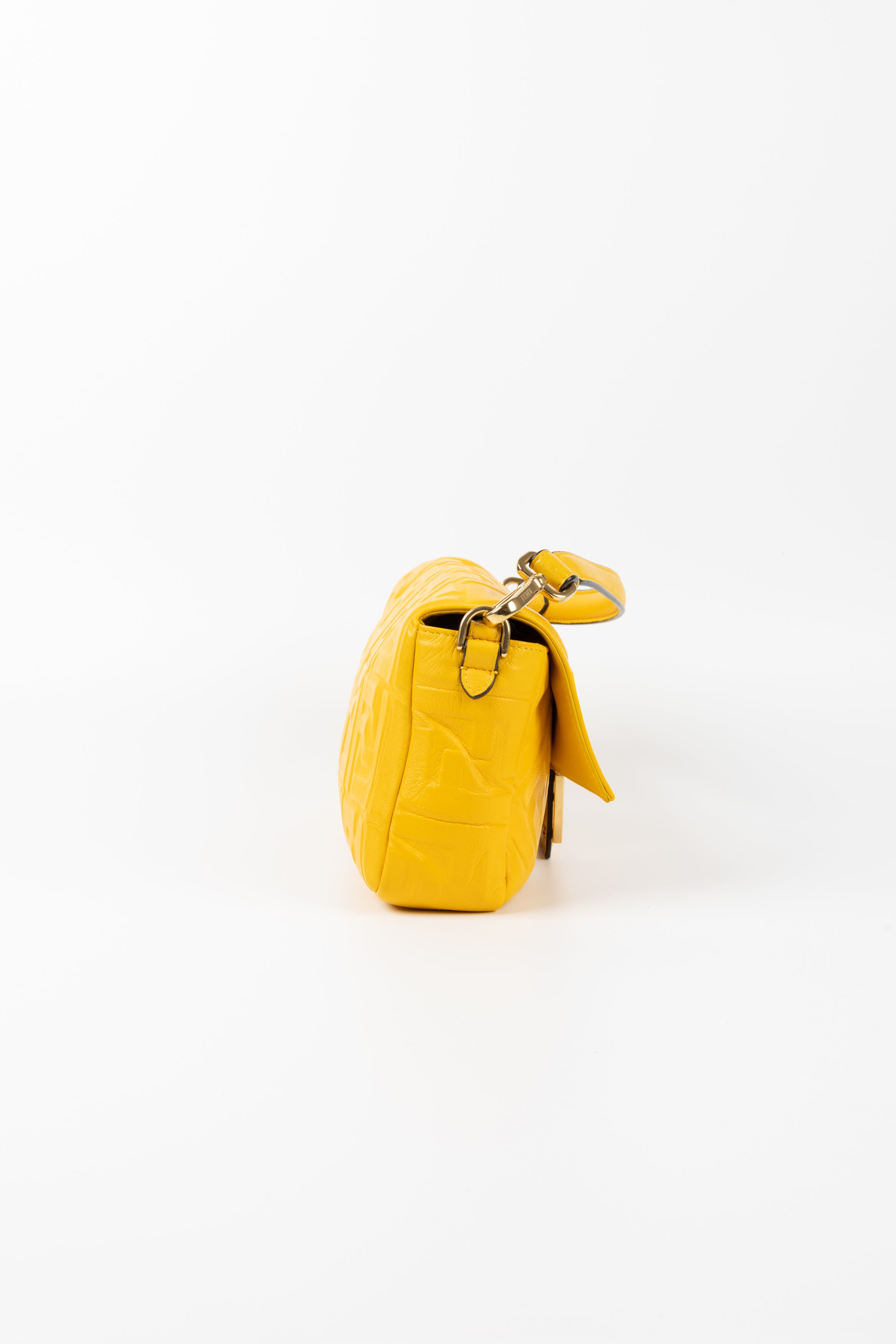 FENDI BAGUETTE MEDIA GIALLA FF