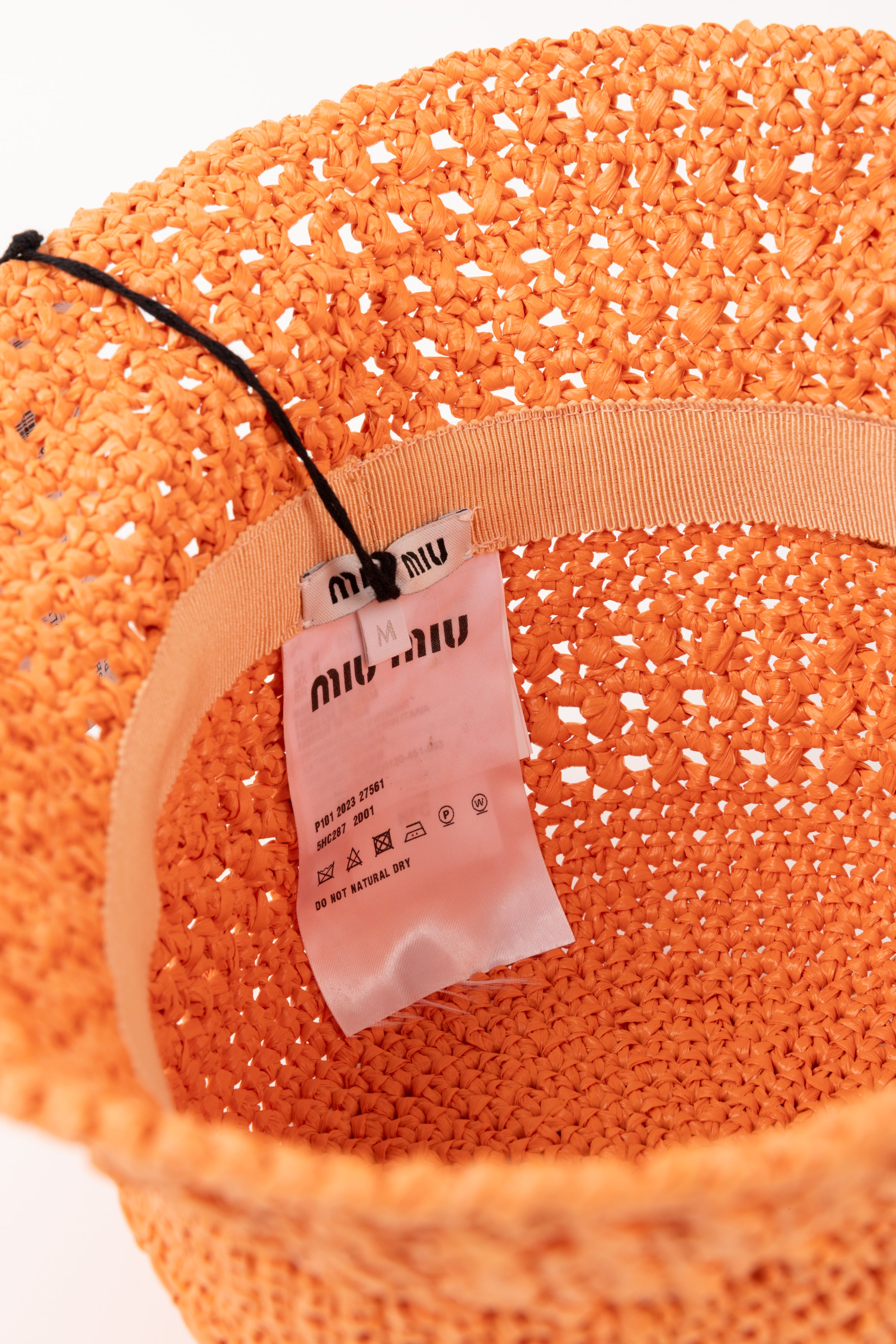 MIU MIU CAPPELLO PESCATORE ARANCIO