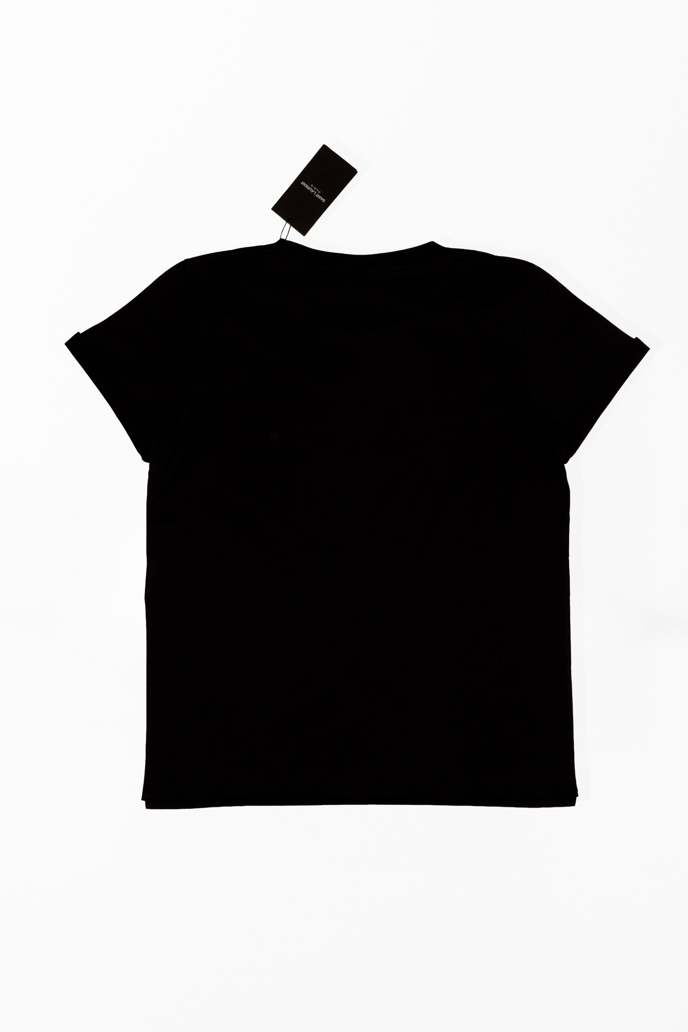 SAINT LAURENT T-SHIRT LOGO NERA M