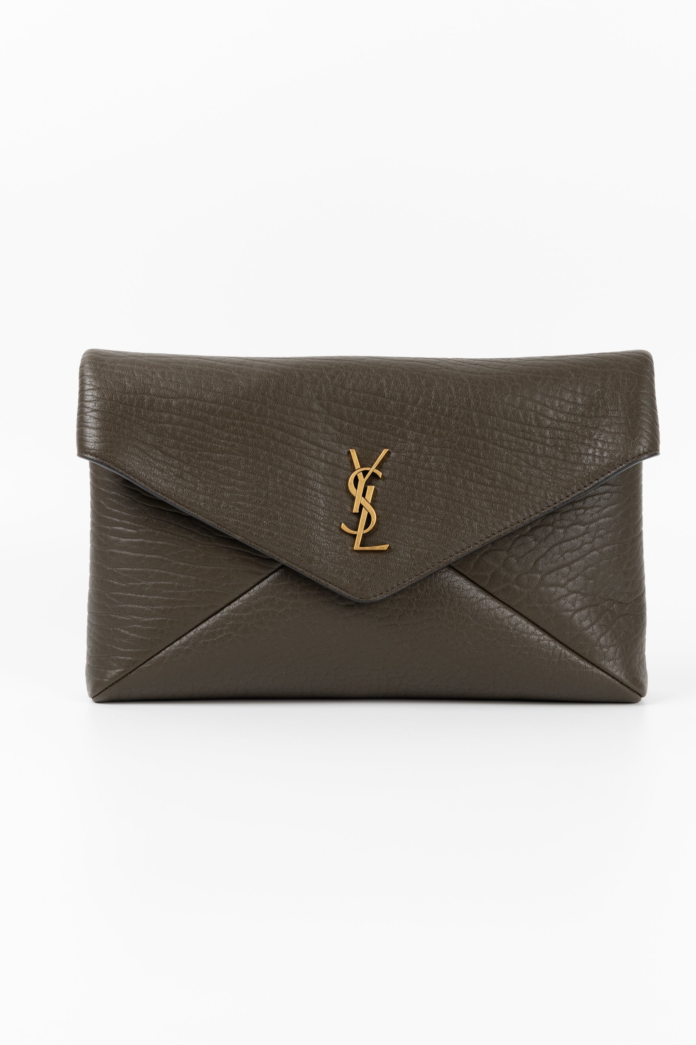 SAINT LAURENT ENEVELOPE POUCH VERDE