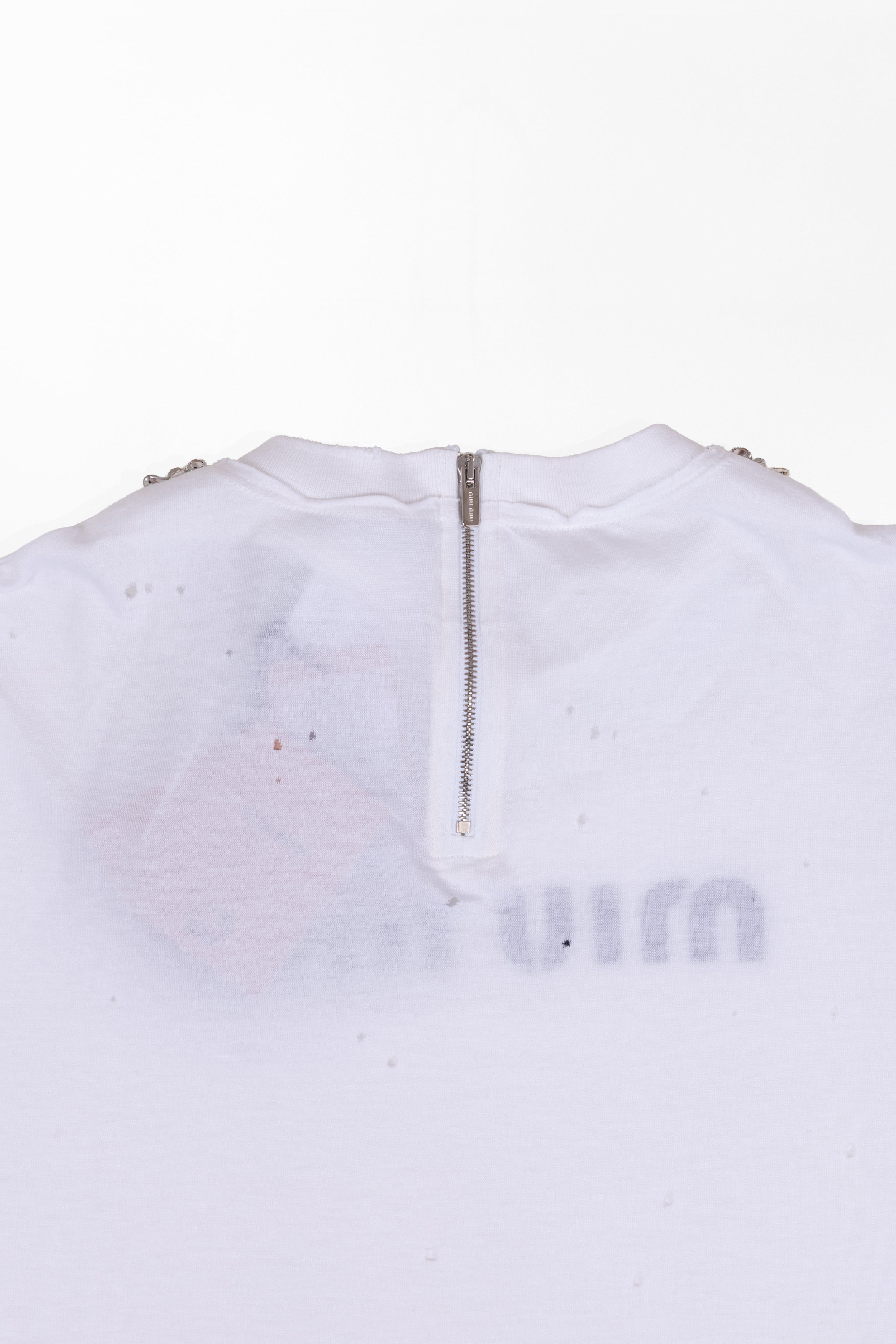 MIU MIU MANICHE LUNGHE CON DETTAGLIO IN STRASS