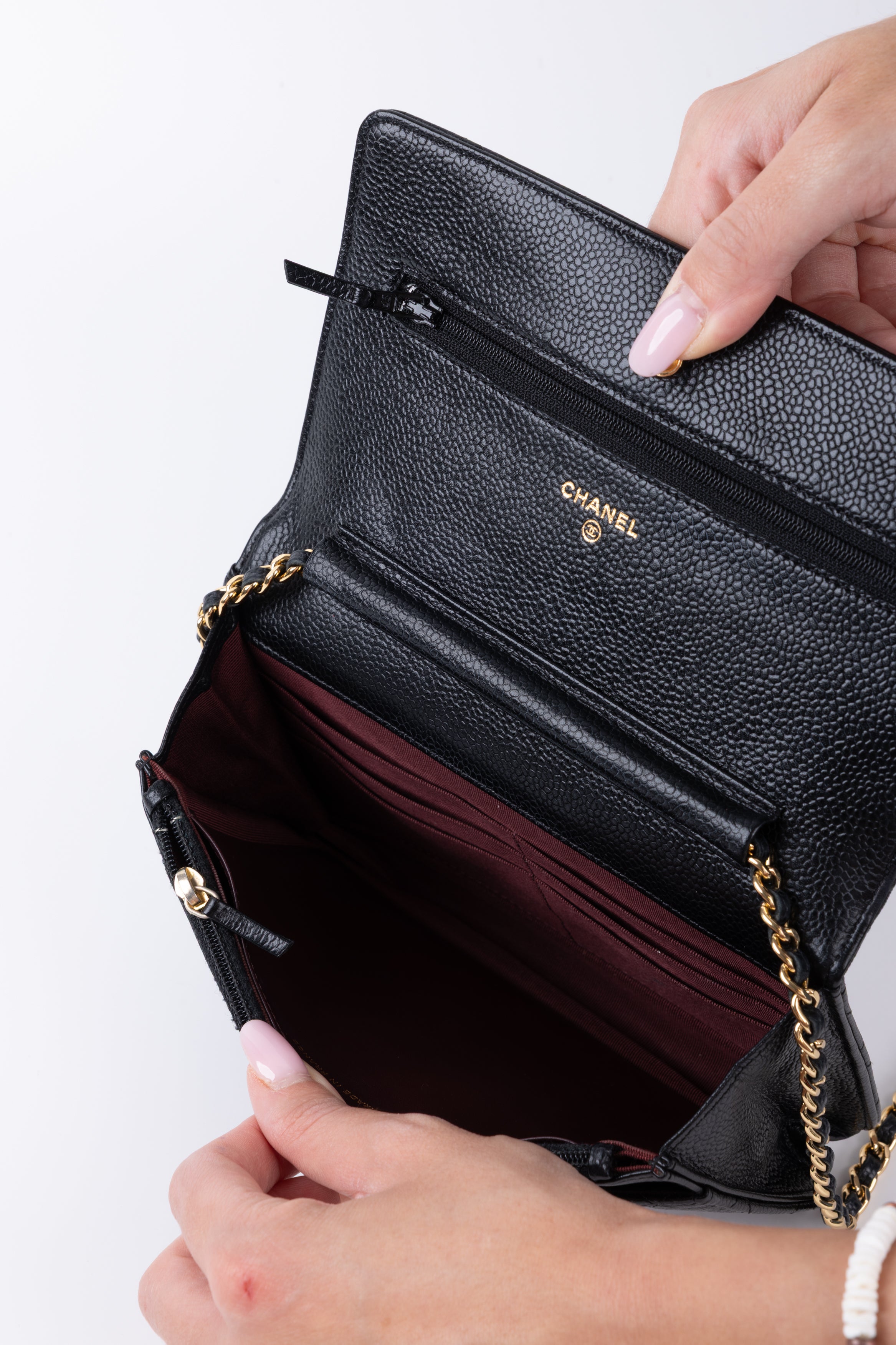 CHANEL WOC CAVIAR NERO/ORO