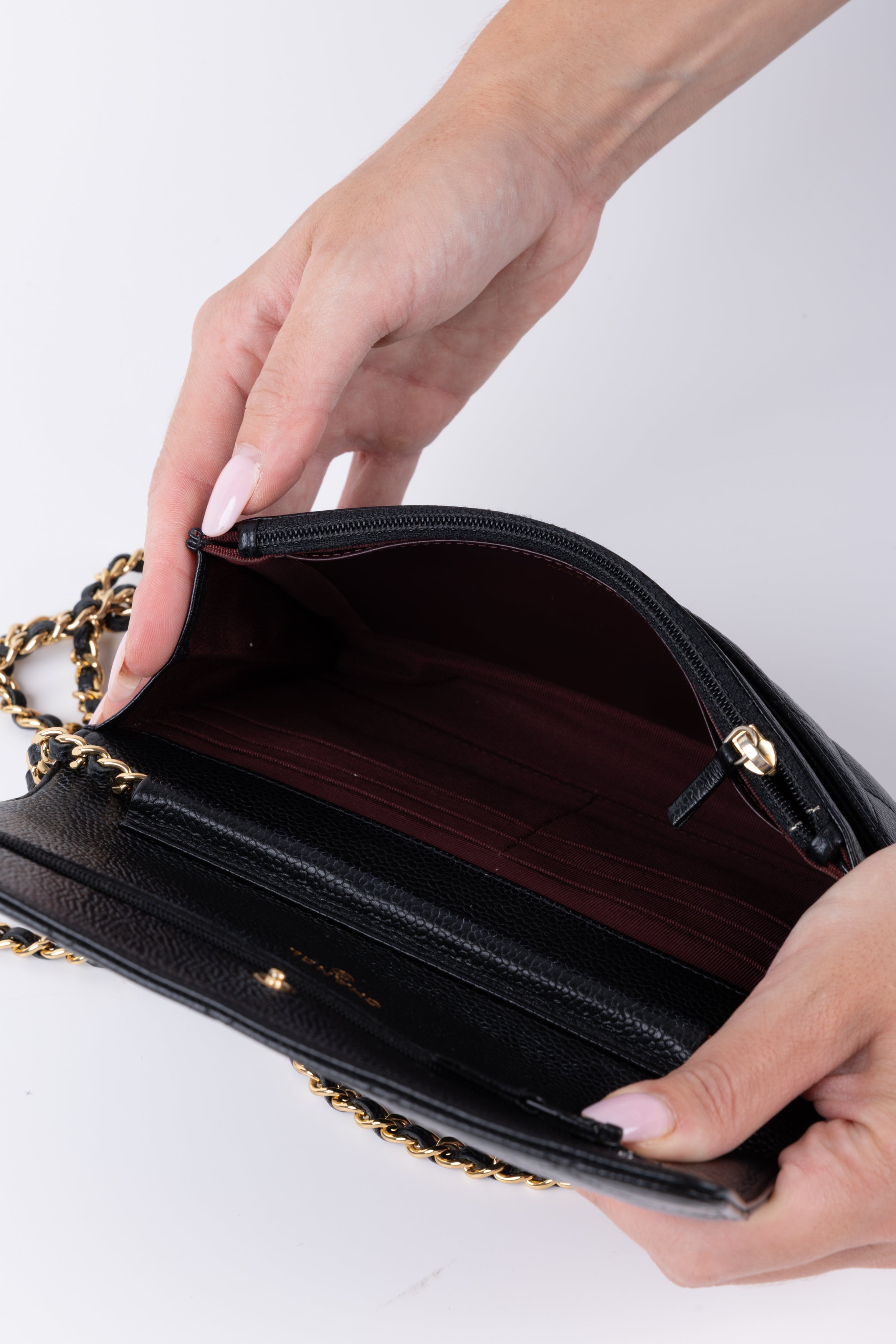 CHANEL WOC CAVIAR NERO/ORO