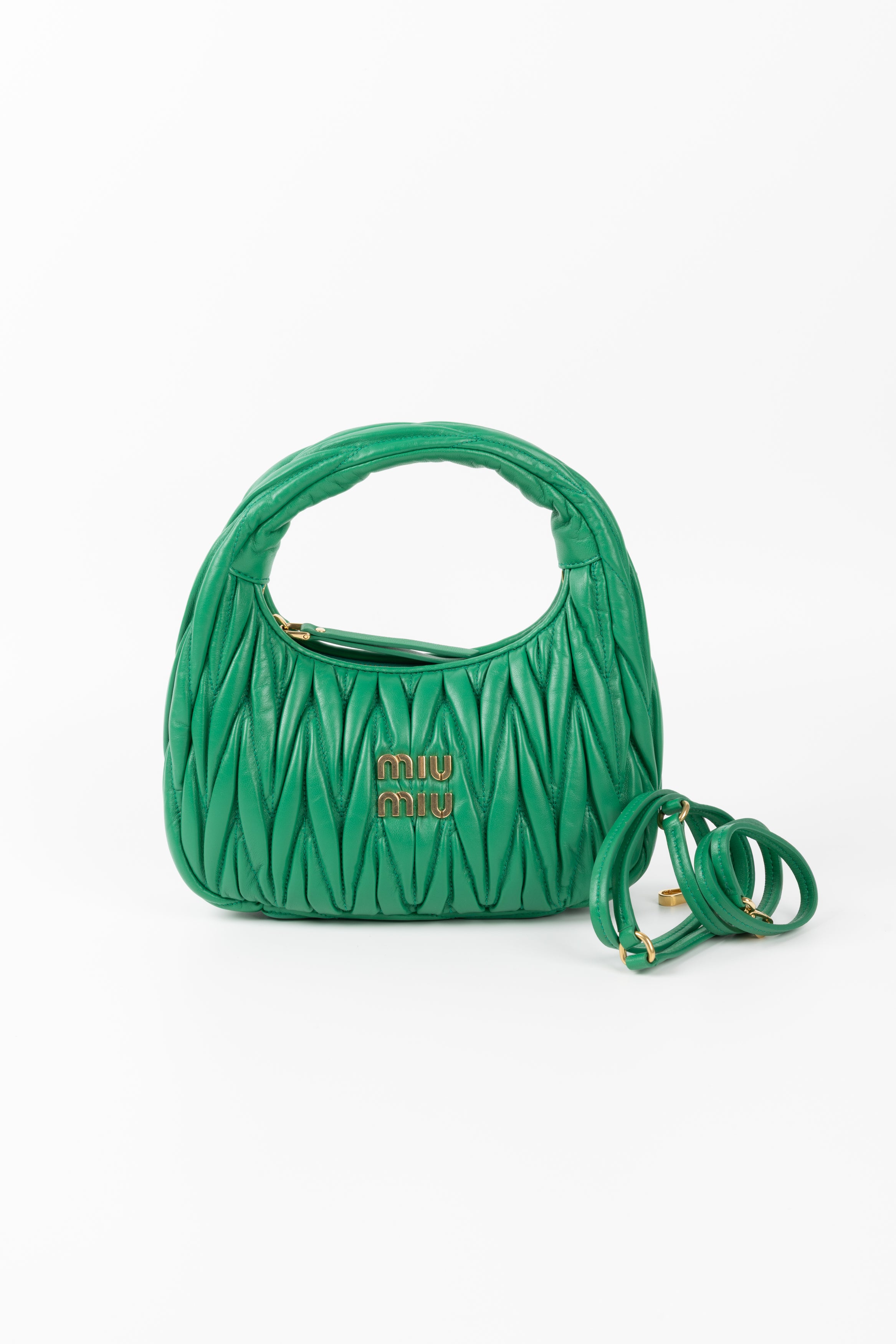 Miu Miu Hobo Wonder Small VERDE