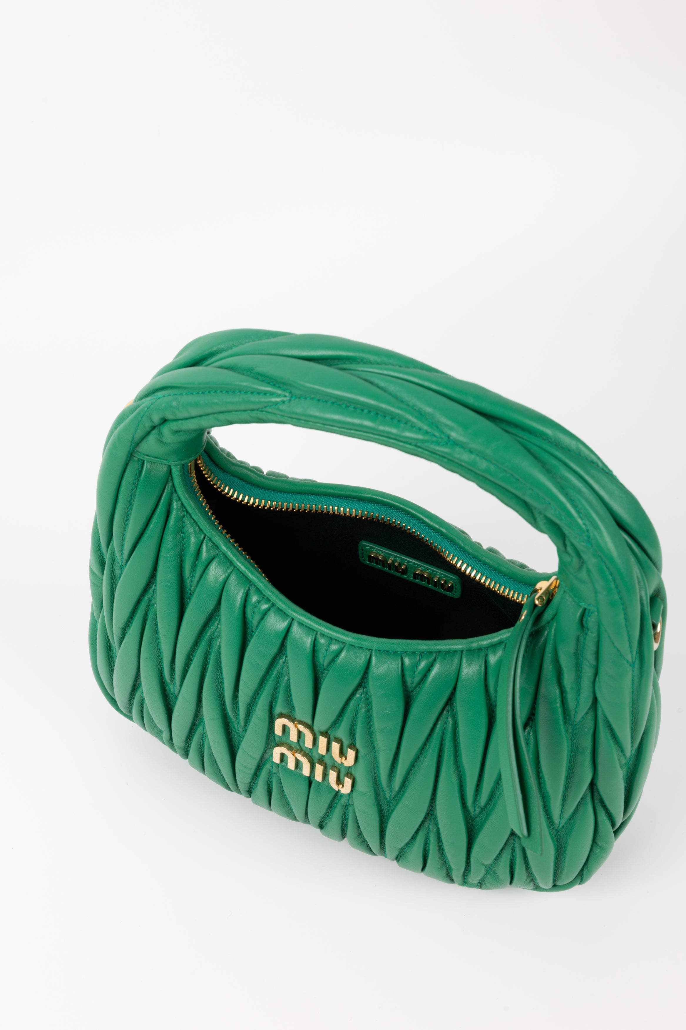Miu Miu Hobo Wonder Small VERDE