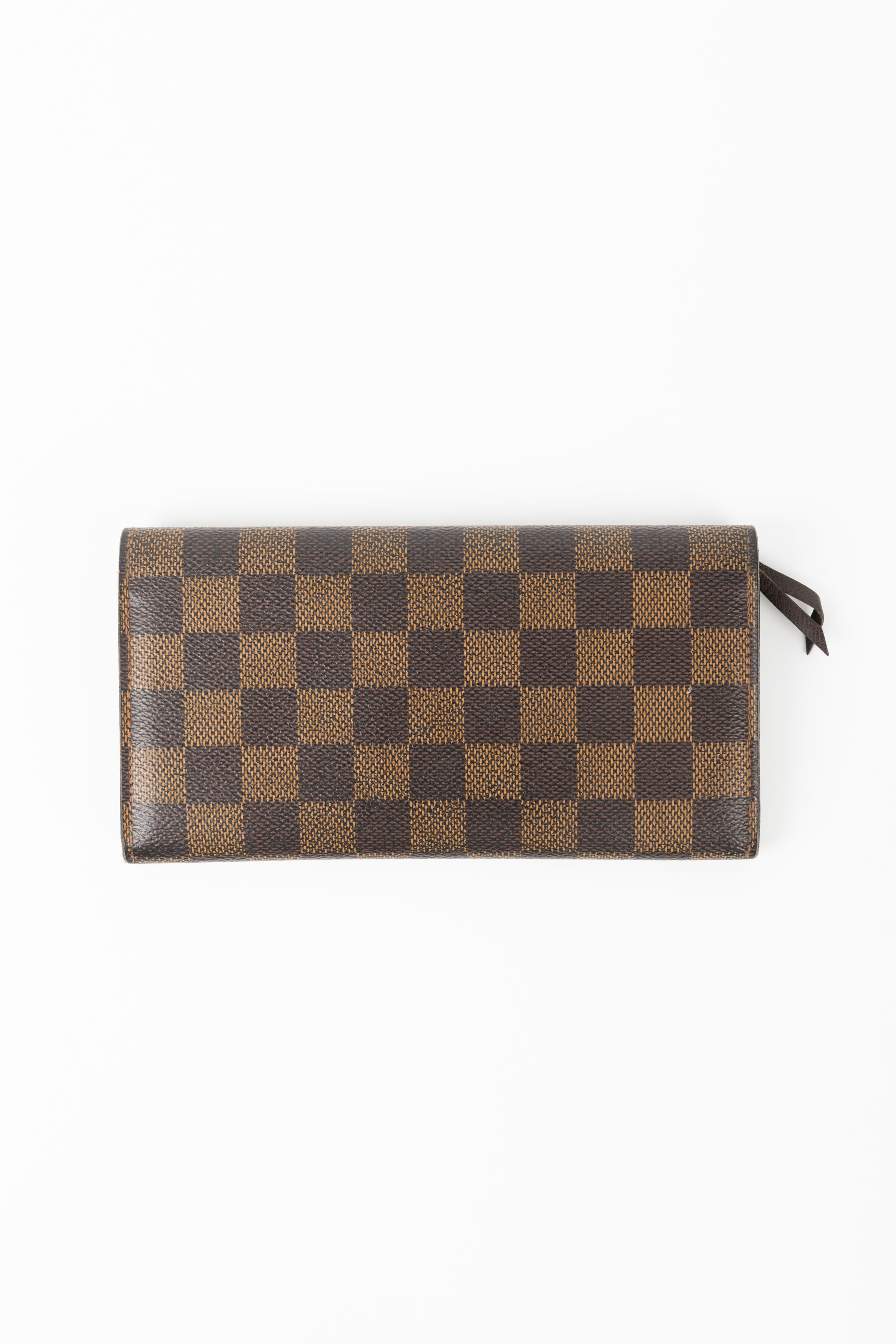 Louis Vuitton Portafoglio in Tela Damier Marrone