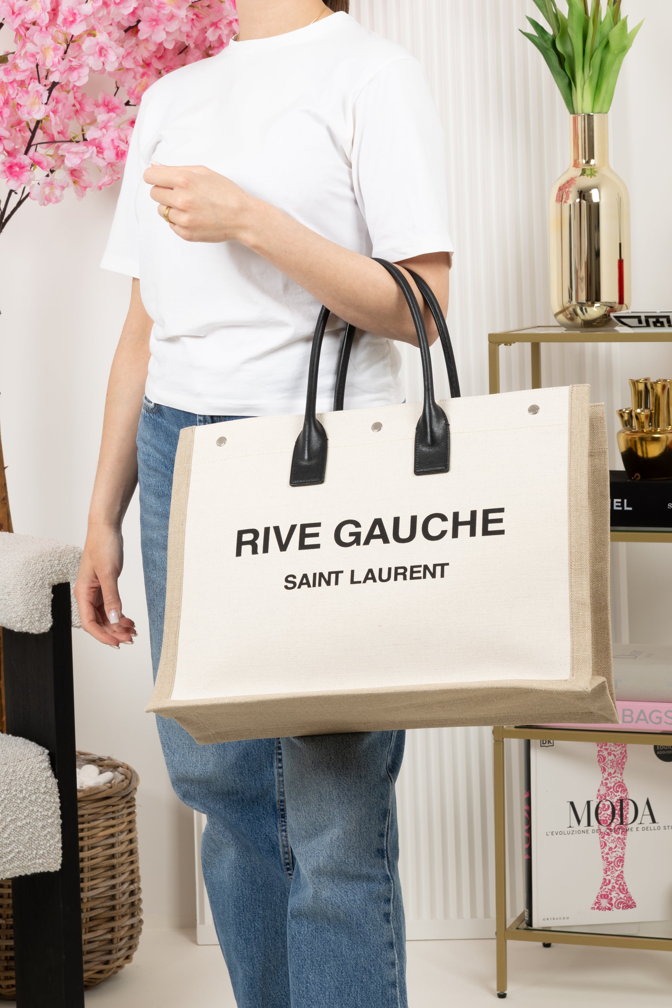 SAINT LAURENT RIVE GAUCHE IN TELA