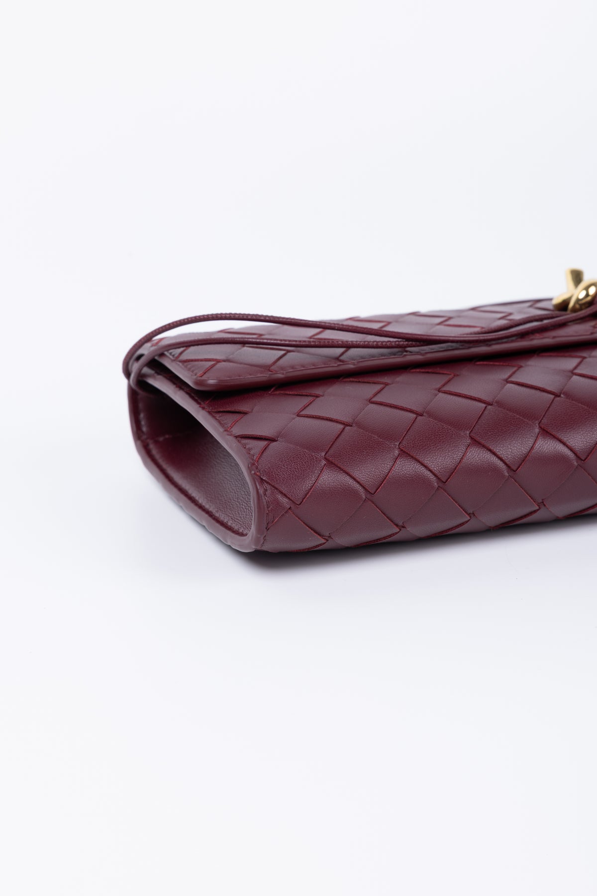 BOTTEGA VENETA ANDIAMO CLUTCH BAROLO