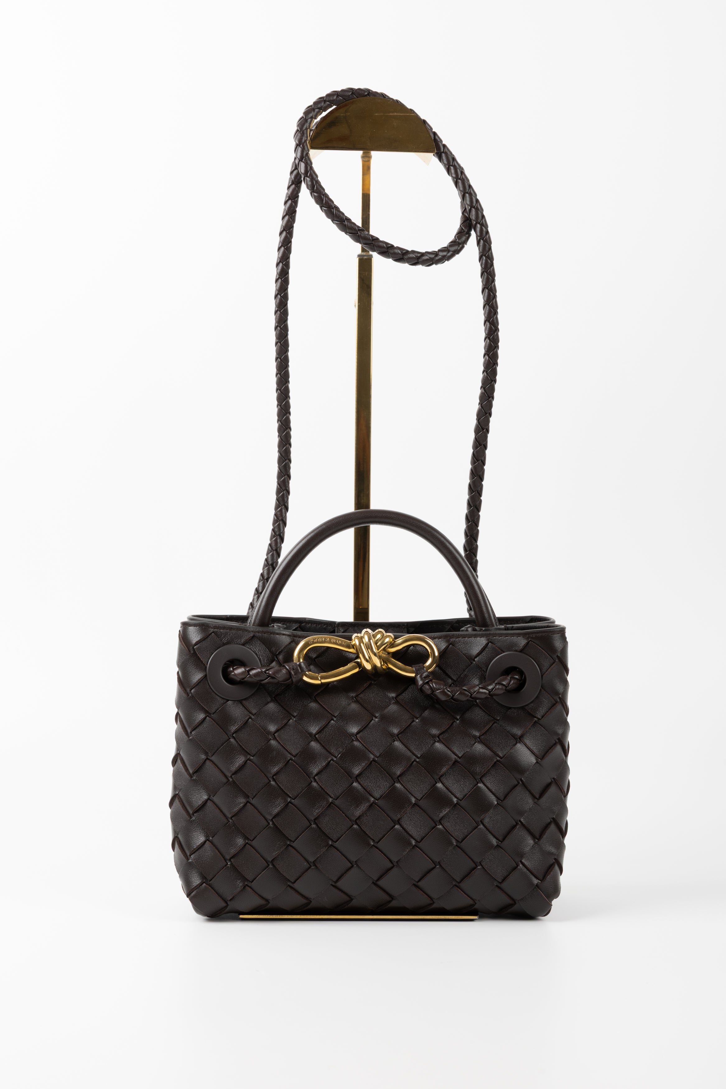 BOTTEGA VENETA ANDIAMO MINI CIOCCOLATO