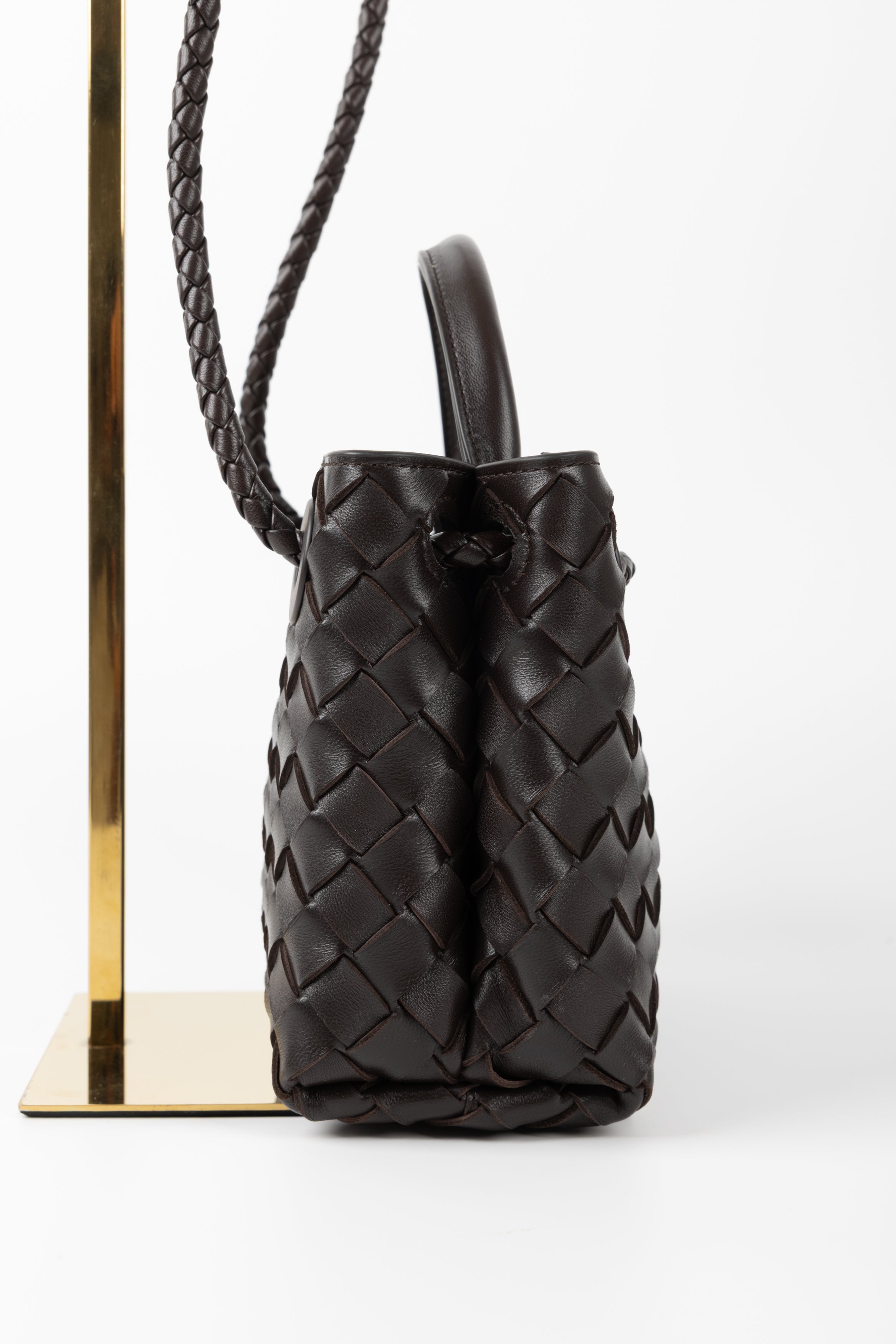 BOTTEGA VENETA ANDIAMO MINI CIOCCOLATO