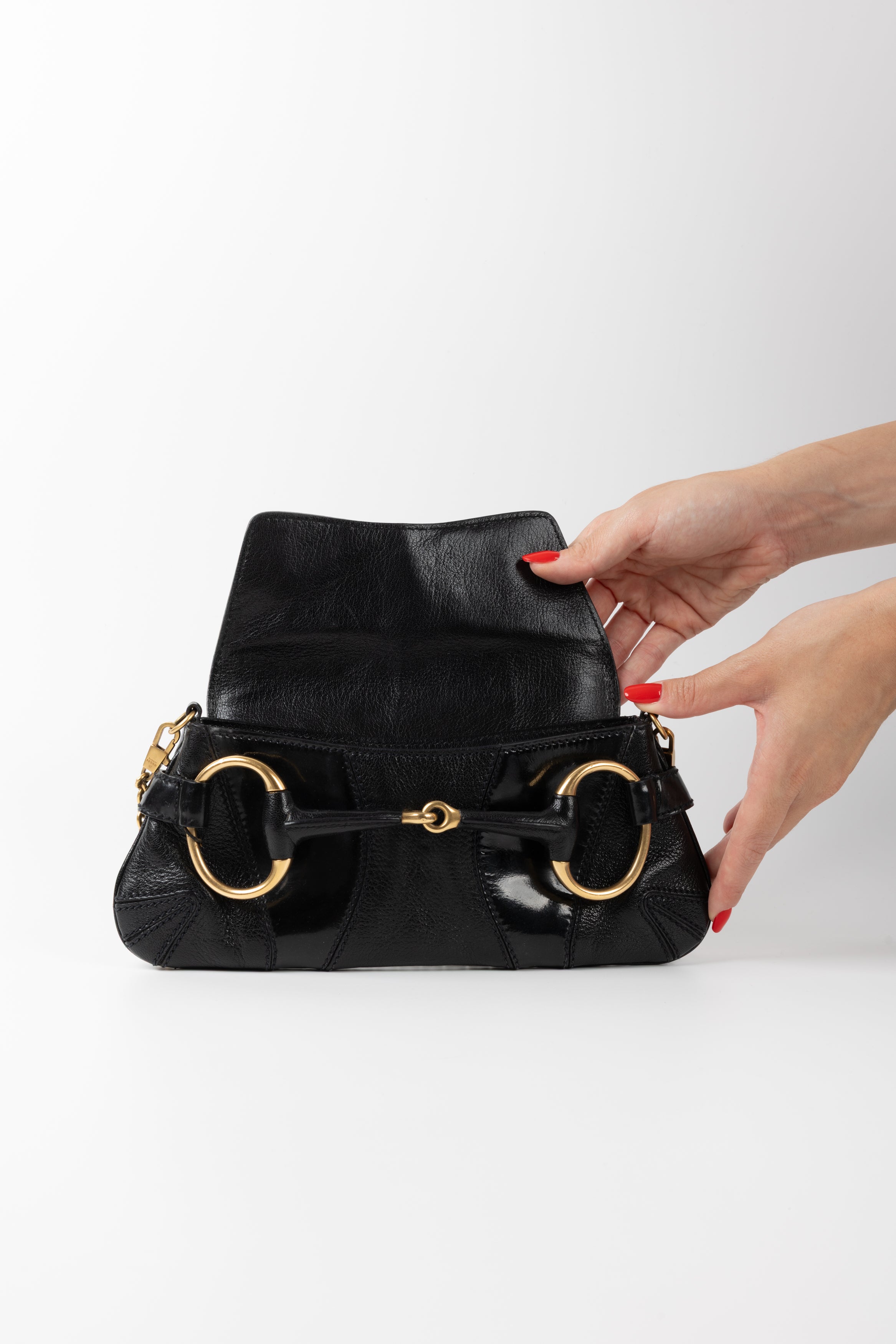 GUCCI HORSEBIT CHAIN BAGUETTE