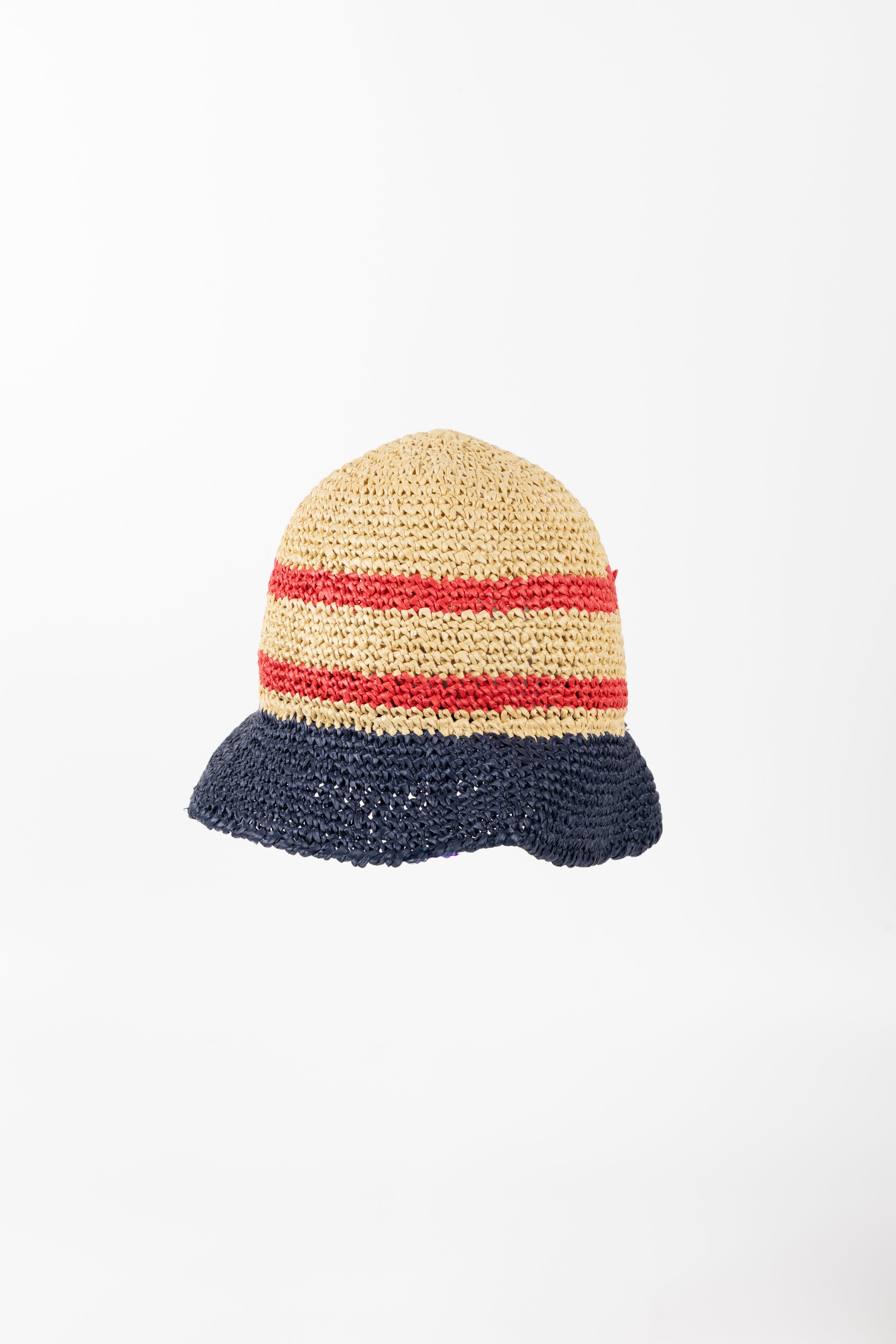 MIU MIU CAPPELLO PESCATORE BLU/ROSSO