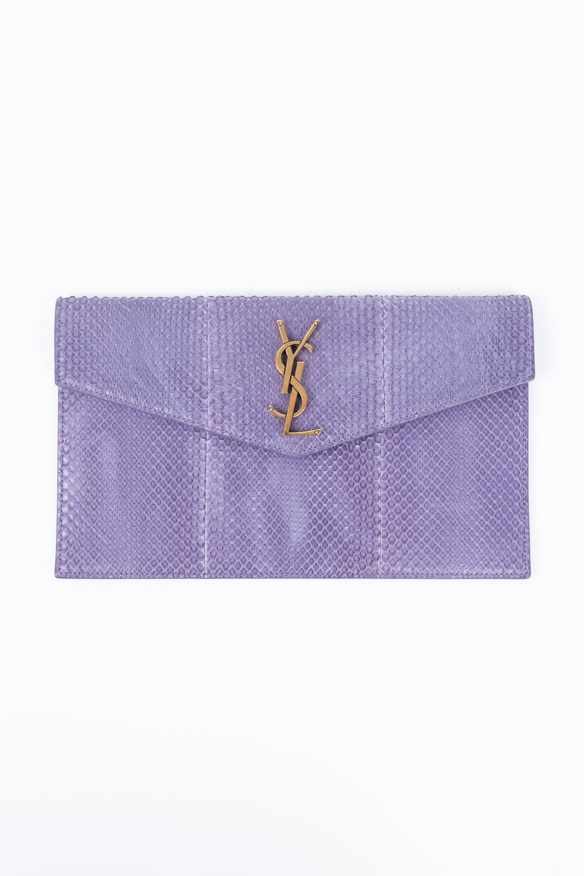 SAINT LAURENT UPTOWN VIOLA IN PITONE