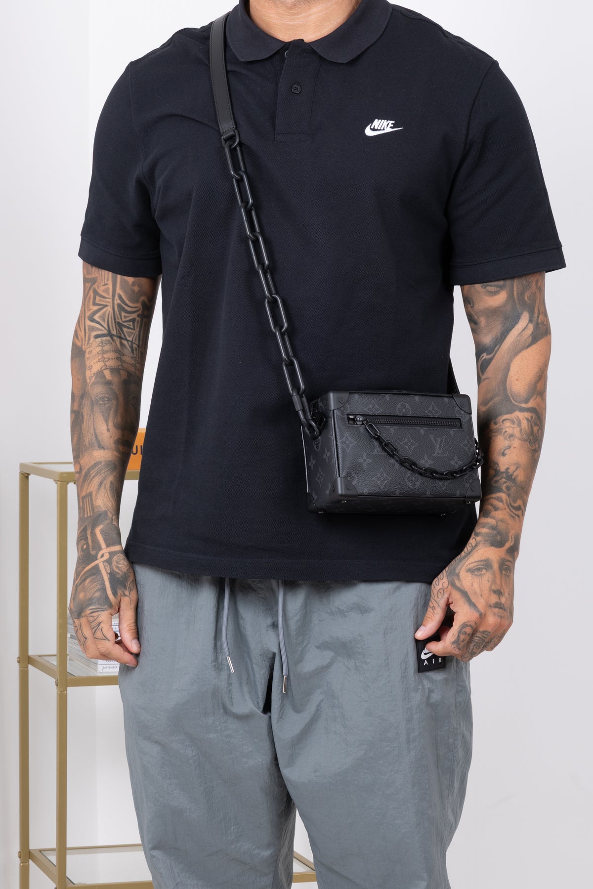 LOUIS VUITTON SIDE TRUNK MINI SOFT NERO
