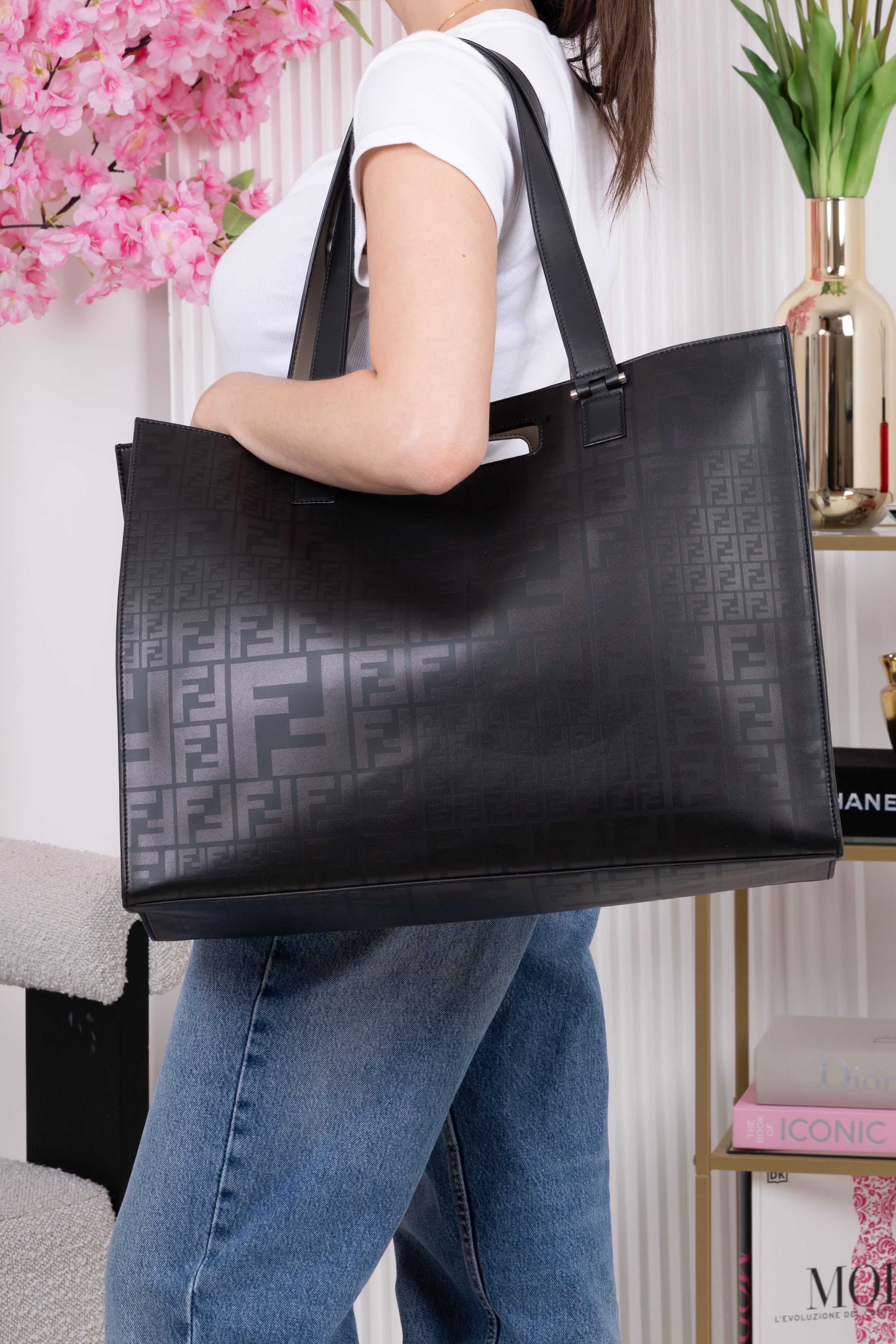 FENDI SHOPPER JAQUARD